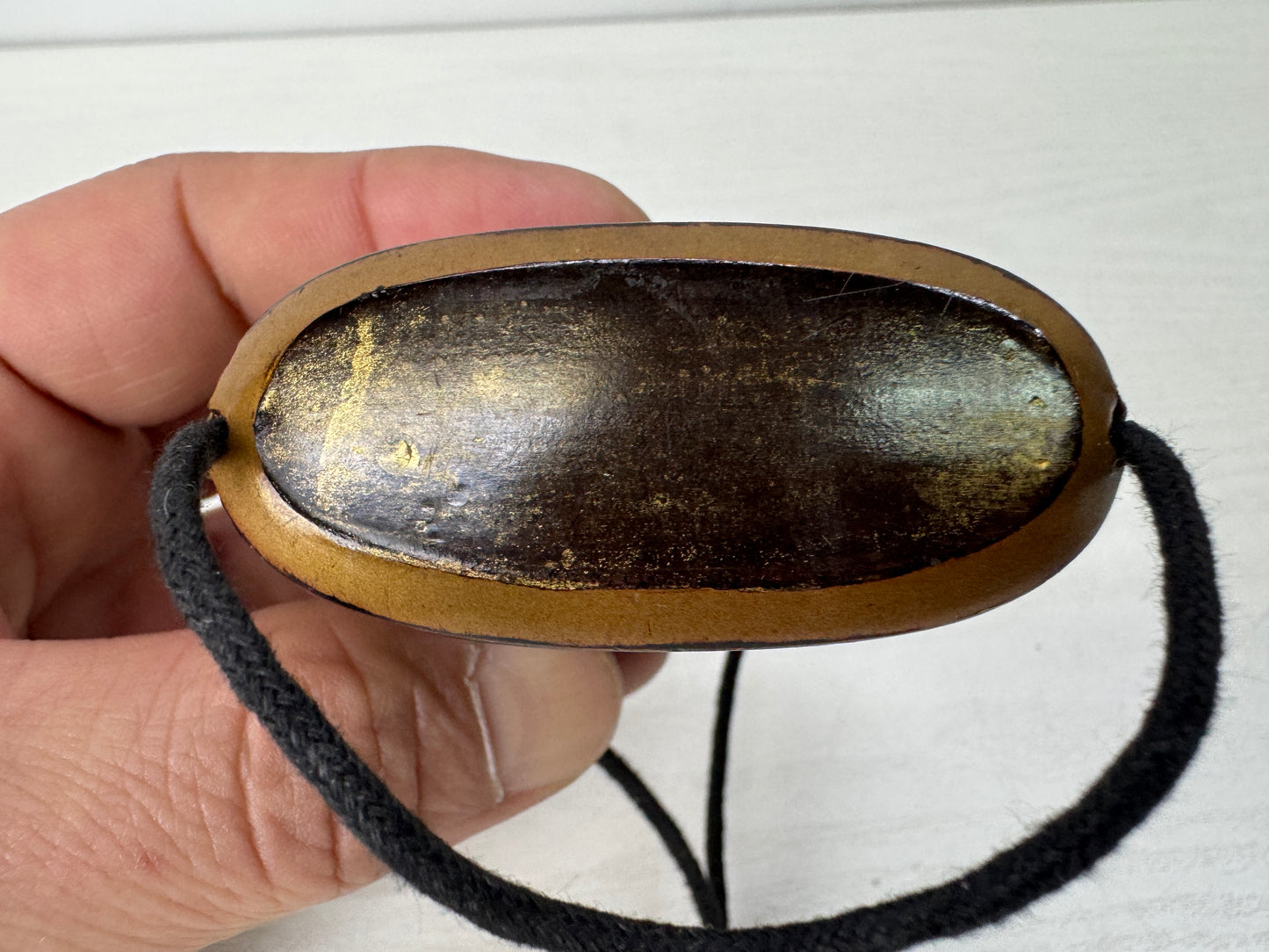 Y10437 INROU Makie Pill box case Cloud Dragon Japan antique kimono accessory