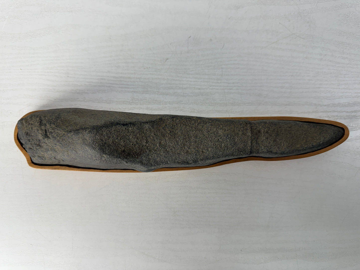 Y10446 OKIMONO Suiseki viewing stone wooden stand Mountain shape Japan antique