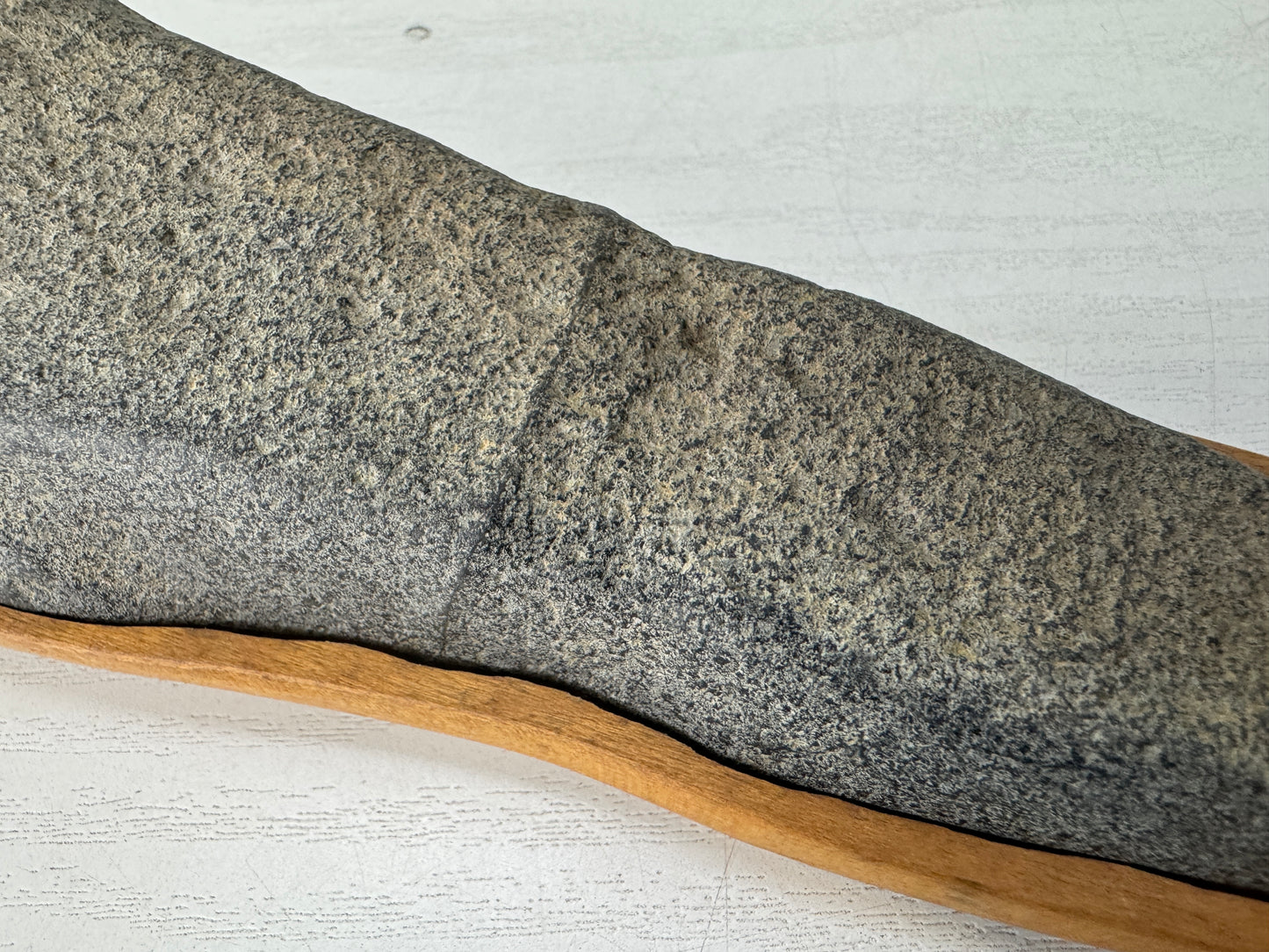 Y10446 OKIMONO Suiseki viewing stone wooden stand Mountain shape Japan antique
