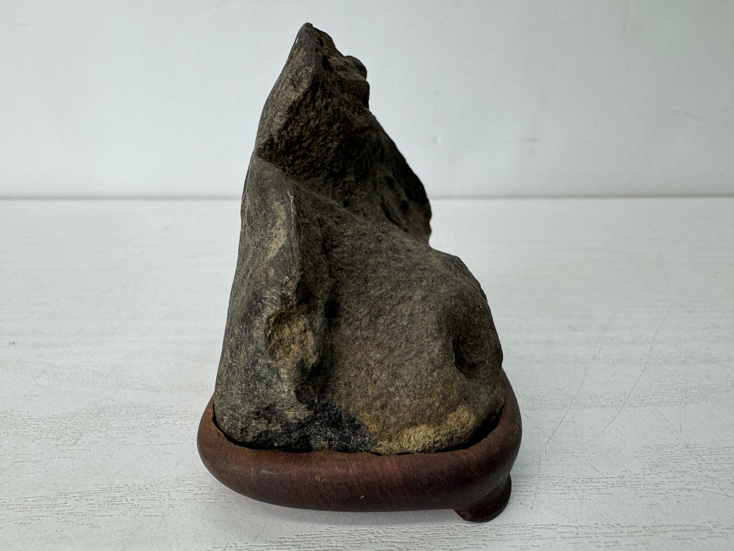 Y10449 OKIMONO Suiseki viewing stone stand openwork Japan antique interior decor