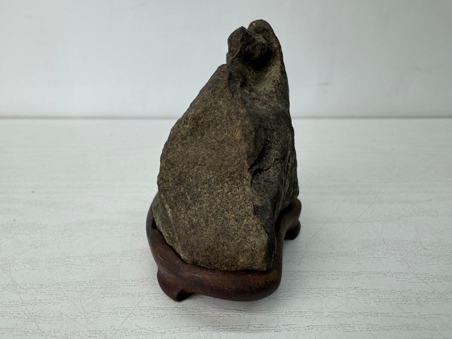 Y10449 OKIMONO Suiseki viewing stone stand openwork Japan antique interior decor