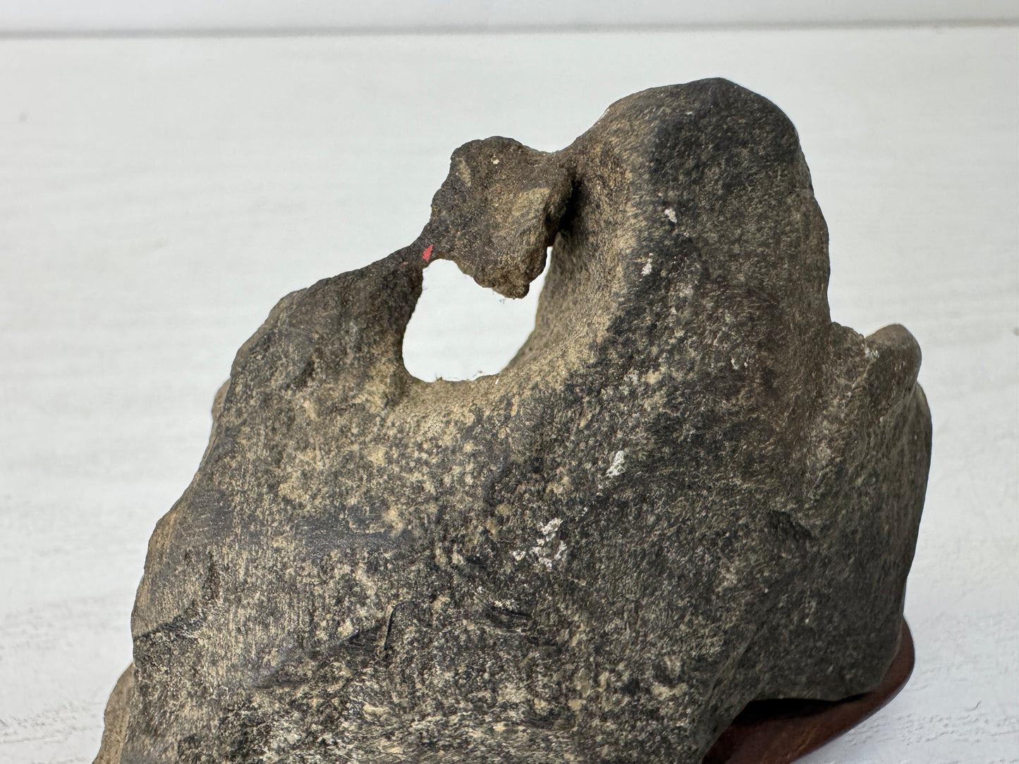 Y10449 OKIMONO Suiseki viewing stone stand openwork Japan antique interior decor