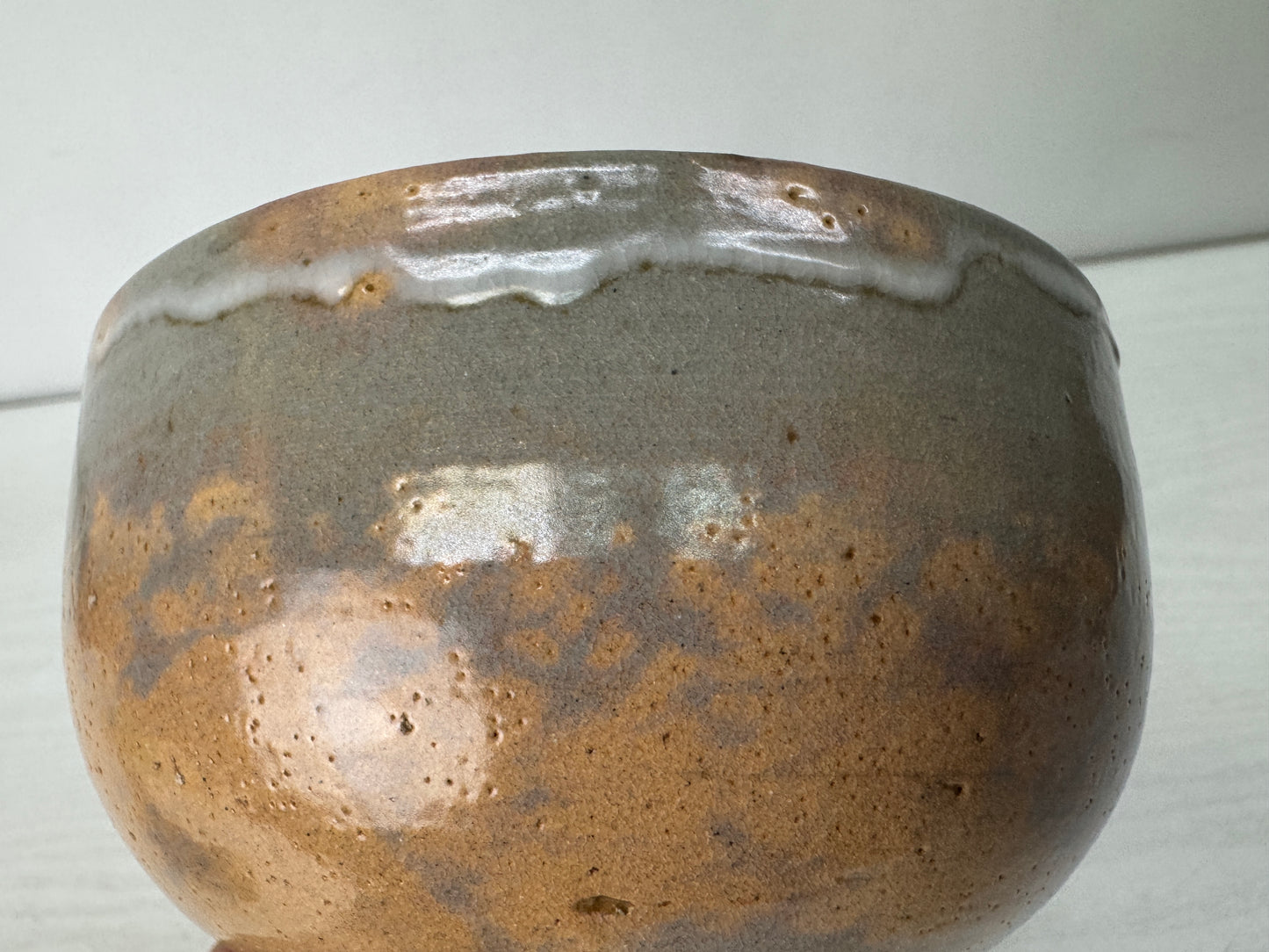 Y10451 CHAWAN Gohon bowl box Japan antique tea ceremony utensils pottery cup