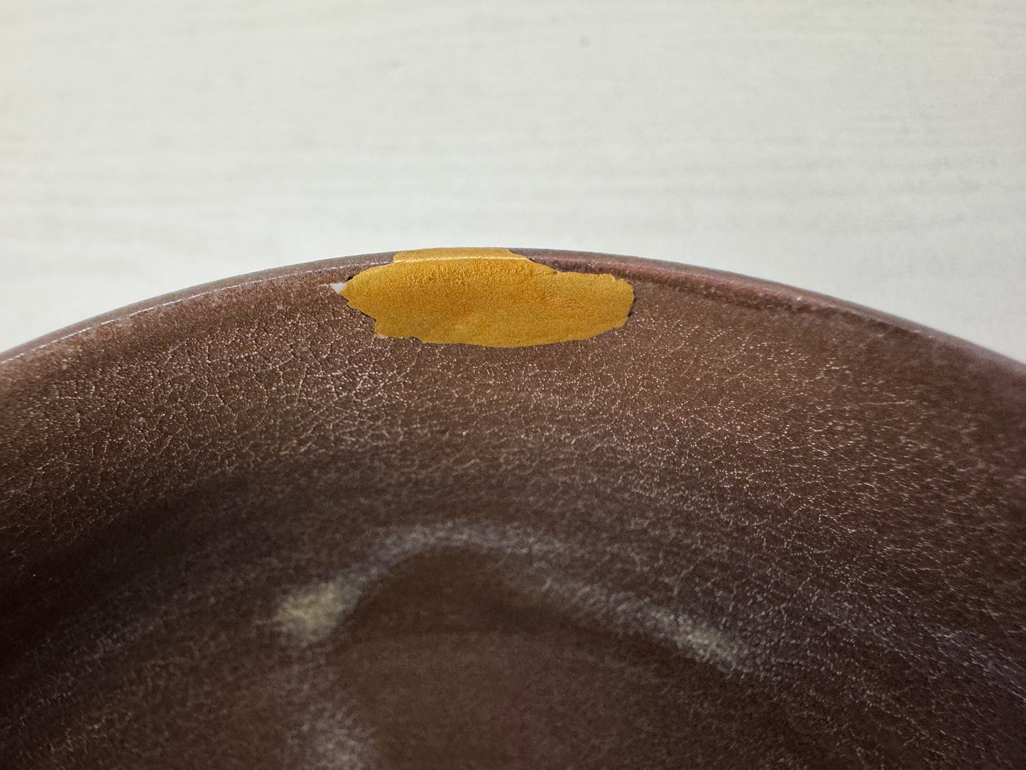 Y10452 CHAWAN Mino-ware kintsugi bowl box Japan antique tea ceremony pottery cup
