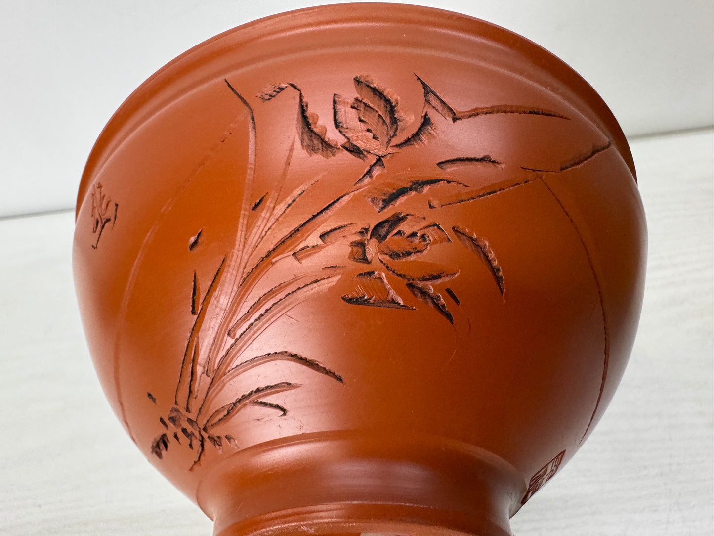 Y10455 CHAWAN Tokoname-ware bowl signed box Japan antique tea ceremony pottery