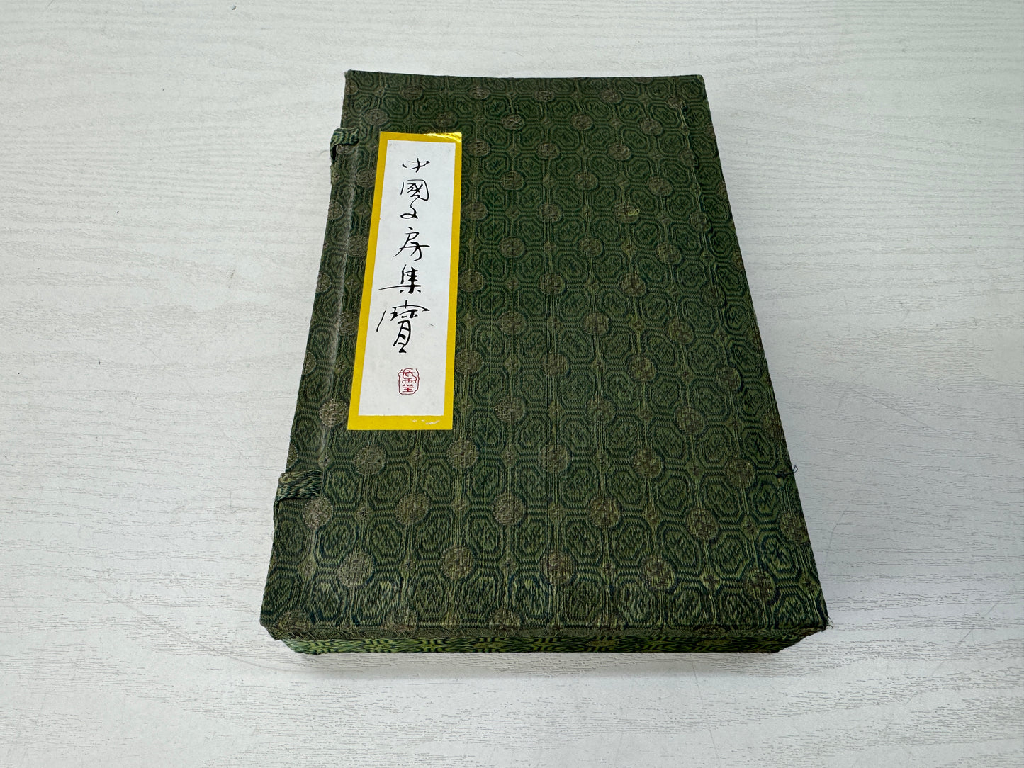 Y10462 STATIONERY calligraphy brush suzuri inkstone set box China antique study