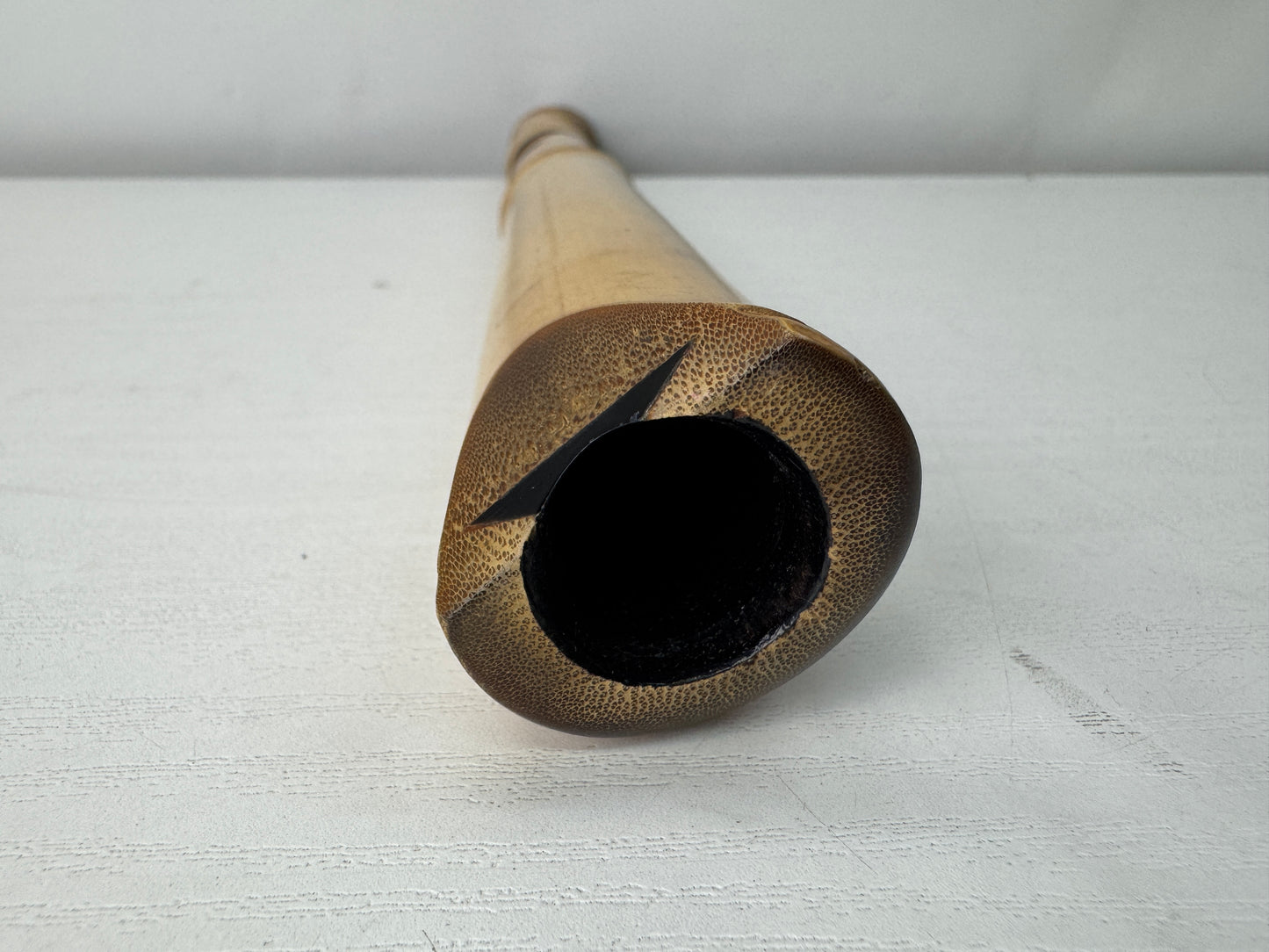 Y10464 SHAKUHACHI Bamboo flute Kinko style joint Japan antique traditional music