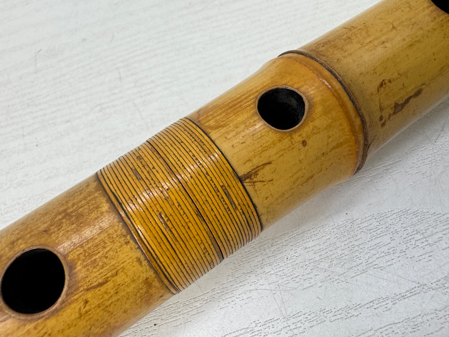 Y10464 SHAKUHACHI Bamboo flute Kinko style joint Japan antique traditional music