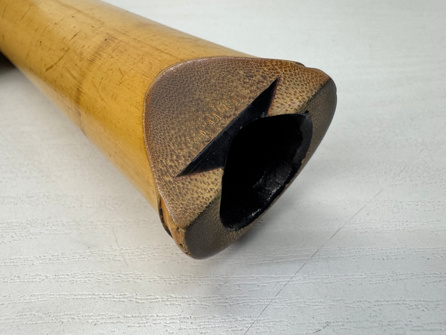 Y10464 SHAKUHACHI Bamboo flute Kinko style joint Japan antique traditional music