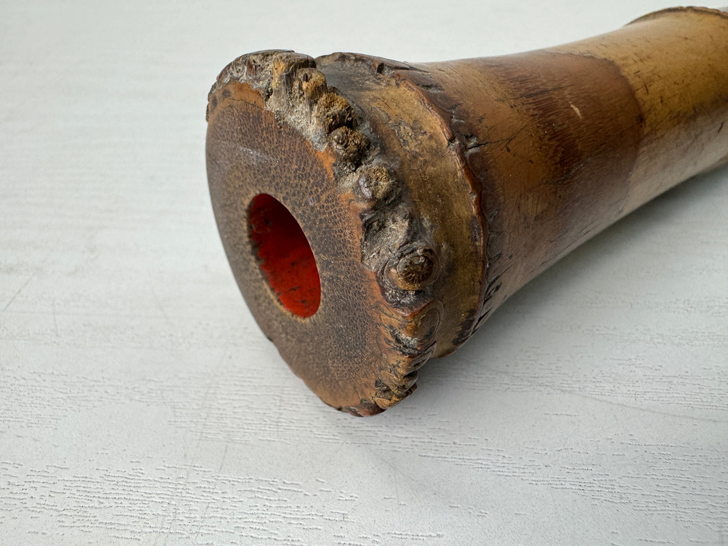 Y10465 SHAKUHACHI Bamboo flute one piece Japan antique traditional music sound