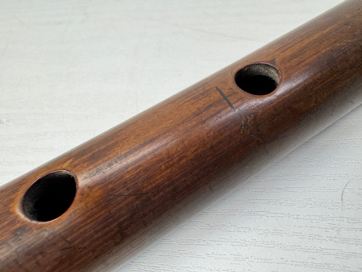 Y10465 SHAKUHACHI Bamboo flute one piece Japan antique traditional music sound