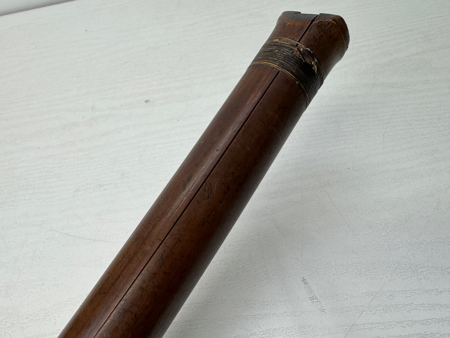 Y10465 SHAKUHACHI Bamboo flute one piece Japan antique traditional music sound