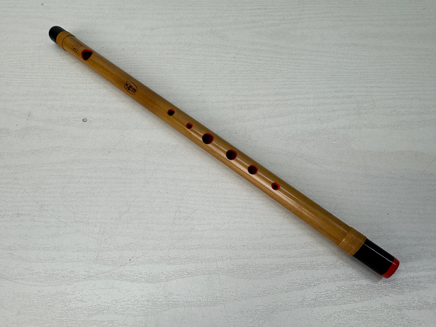 Y10466 FLUTE Bamboo Shinobue Gagaku signed Japan antique traditional music