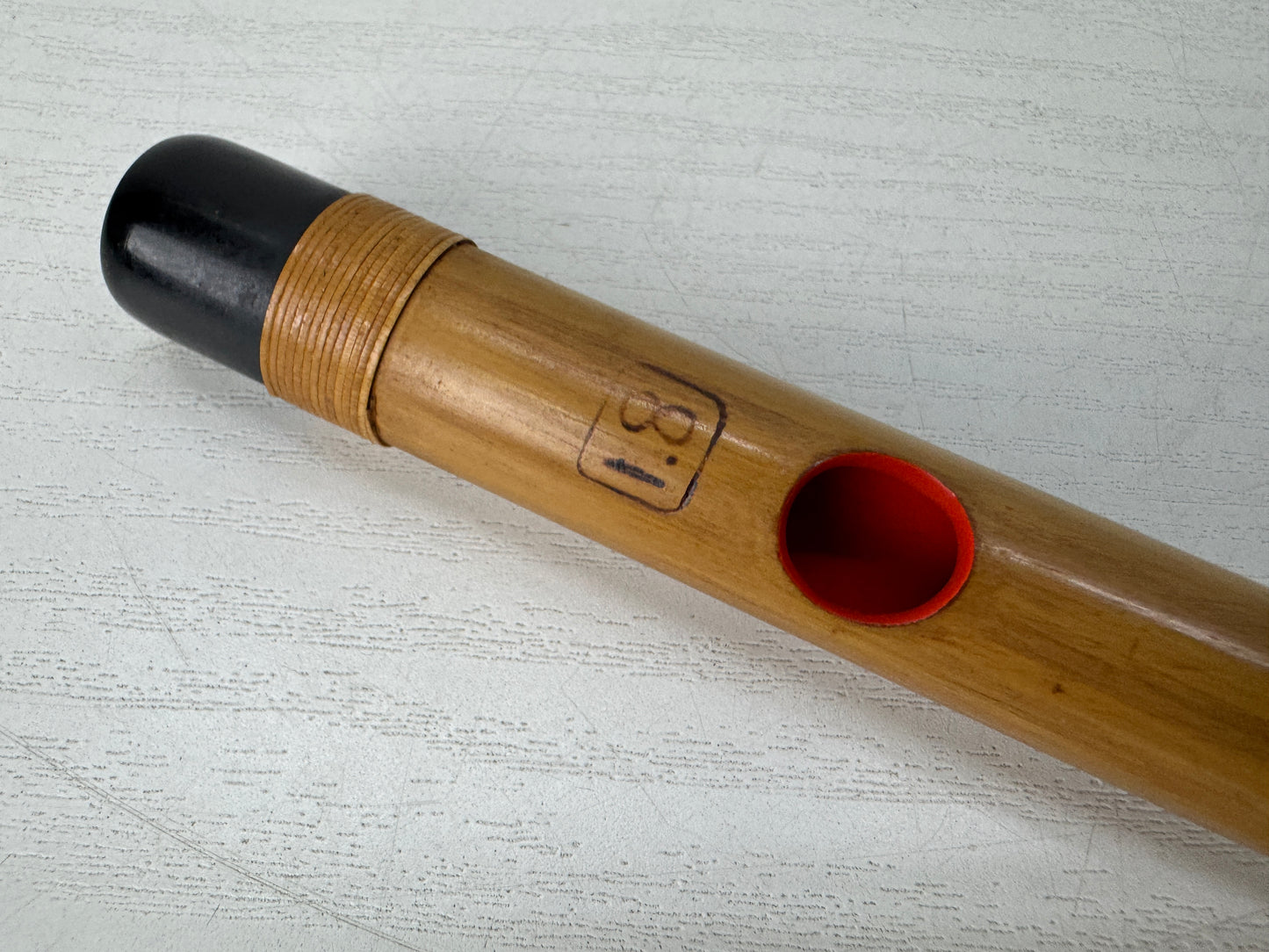 Y10466 FLUTE Bamboo Shinobue Gagaku signed Japan antique traditional music