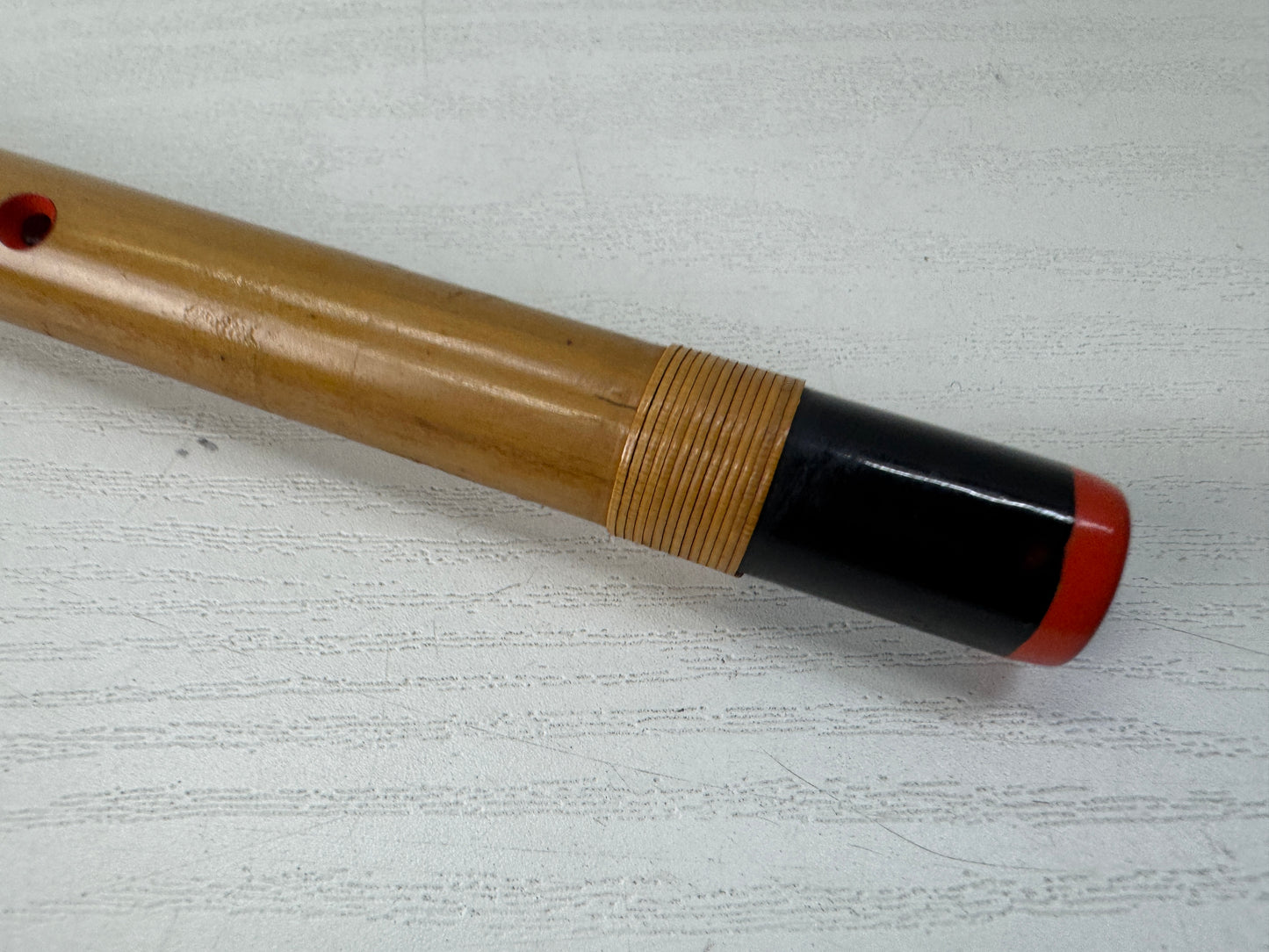 Y10466 FLUTE Bamboo Shinobue Gagaku signed Japan antique traditional music