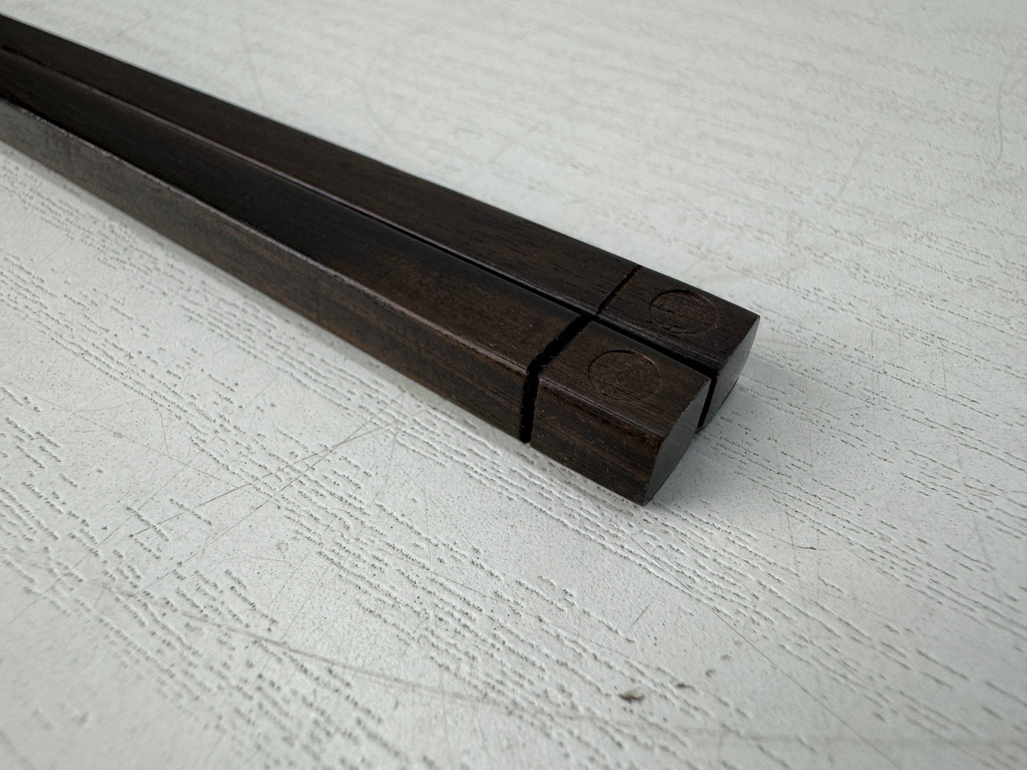 Y10469 HASHI wooden Chopsticks signed box Japan antique tableware kitchen food