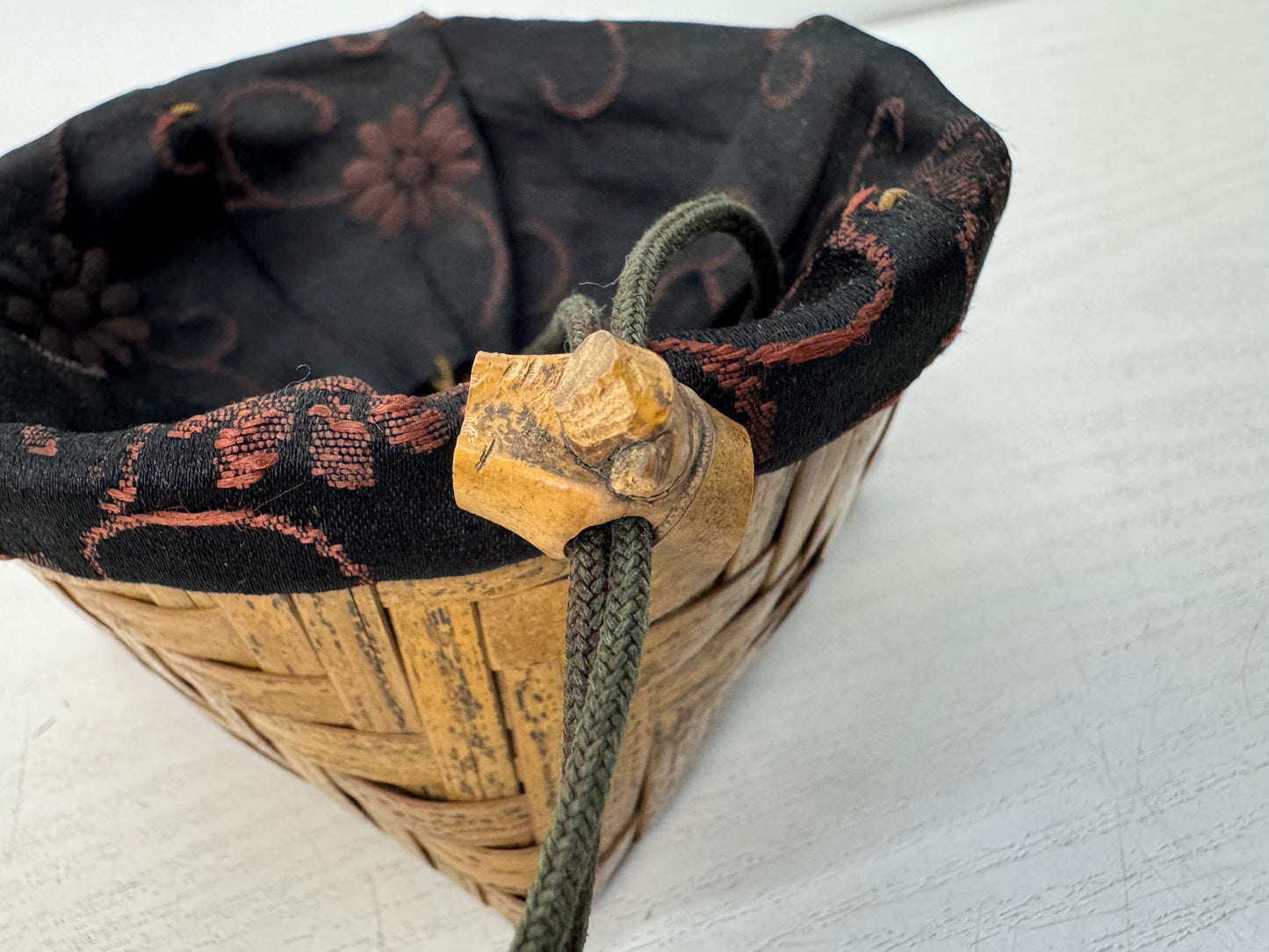 Y10470 CHAWAN bowl Bamboo woven basket Chasen whisk set Japan tea ceremony