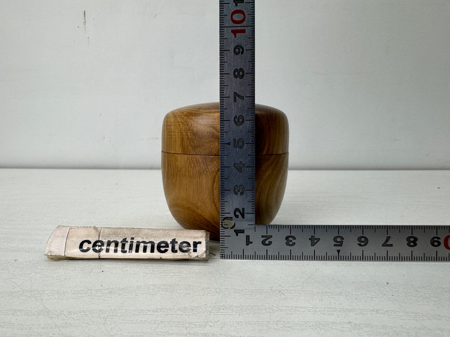Y10471 TEA CADDY Mulberry wooden Natsume Matcha case Japan antique tea ceremony
