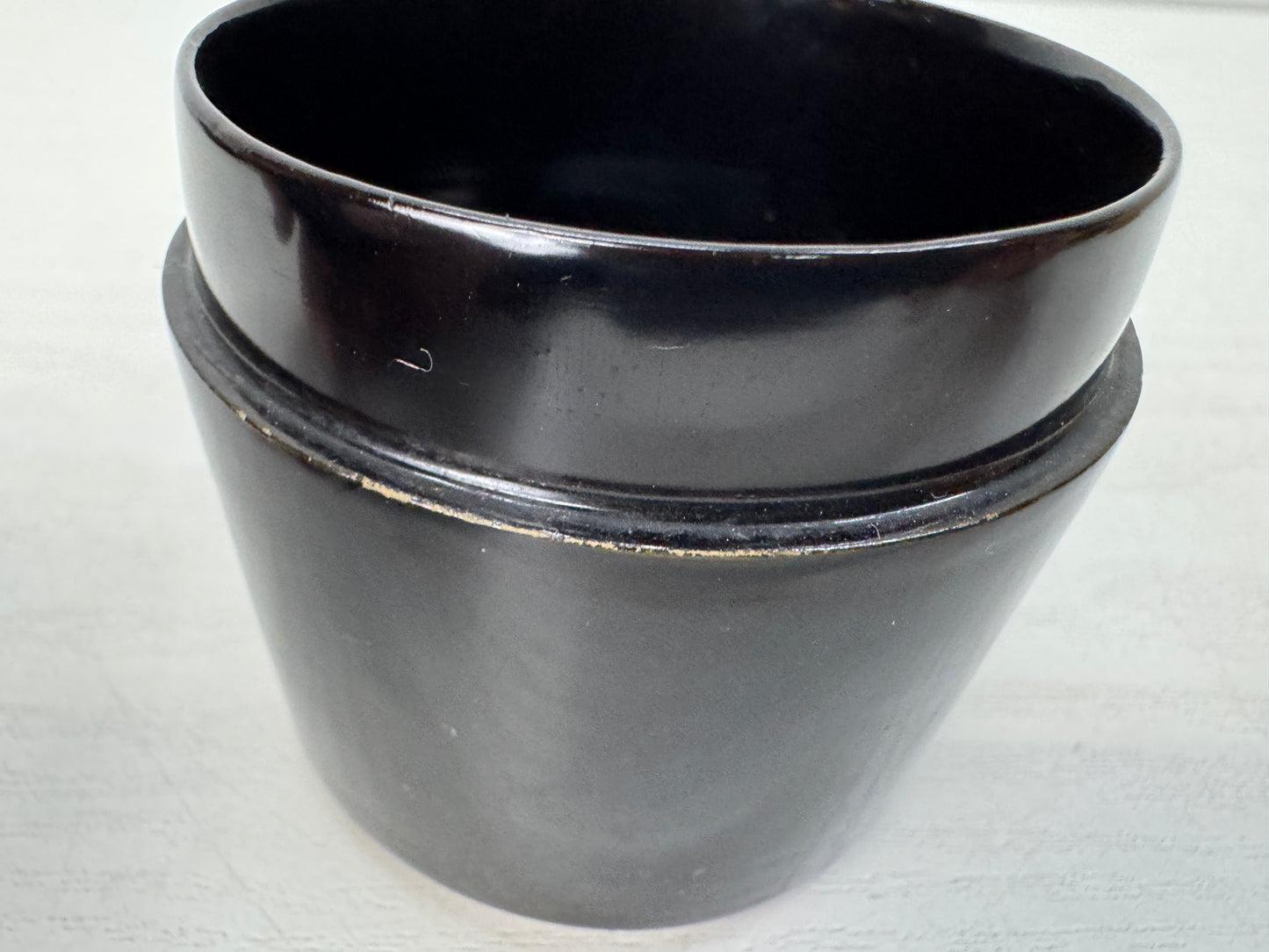 Y10472 TEA CADDY lacquered Natsume Matcha signed box Japan antique tea ceremony