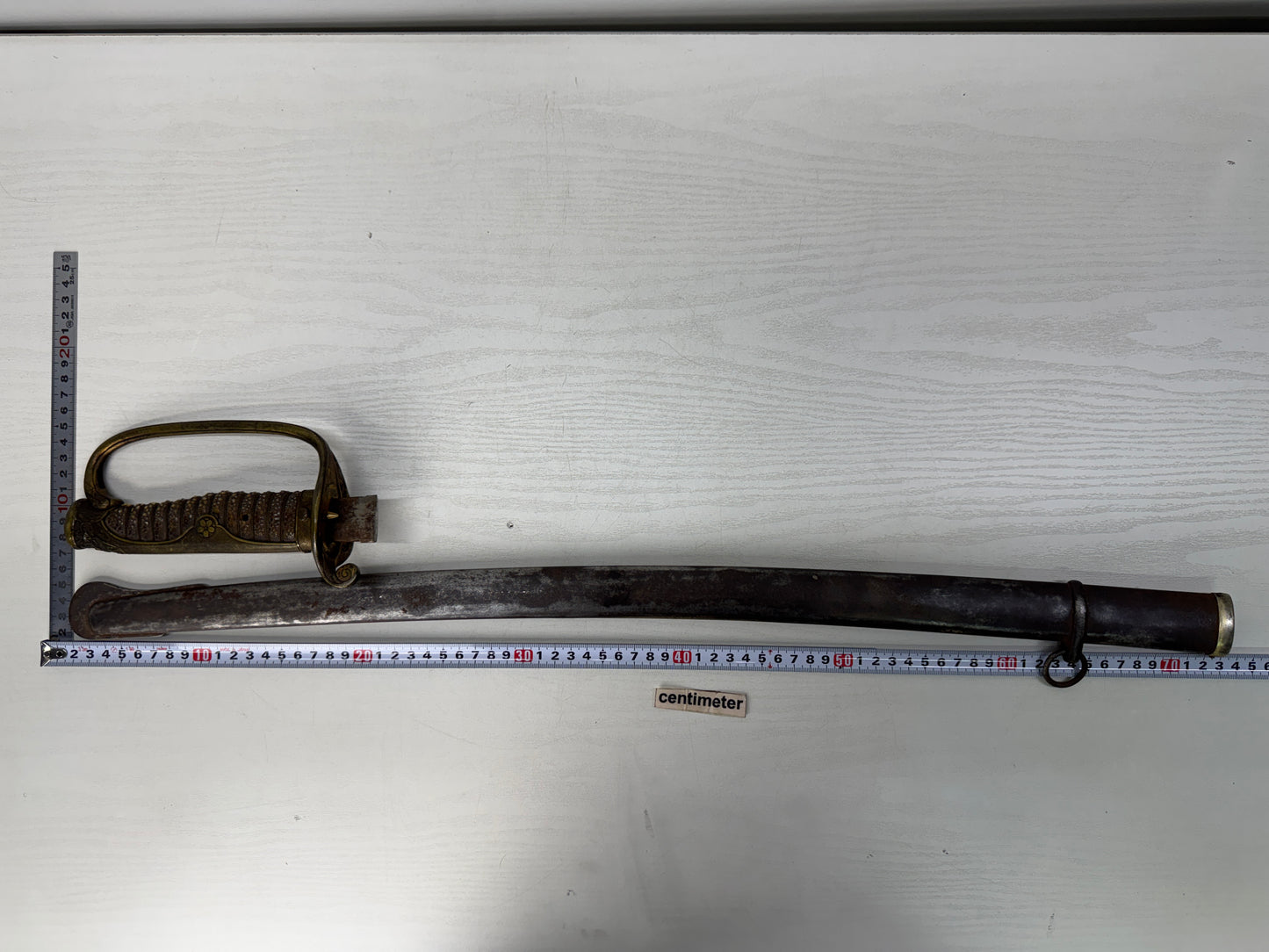 Y10477 Imperial Japan Army Saber sword tsuka saya koshirae Japanese WW2 vintage