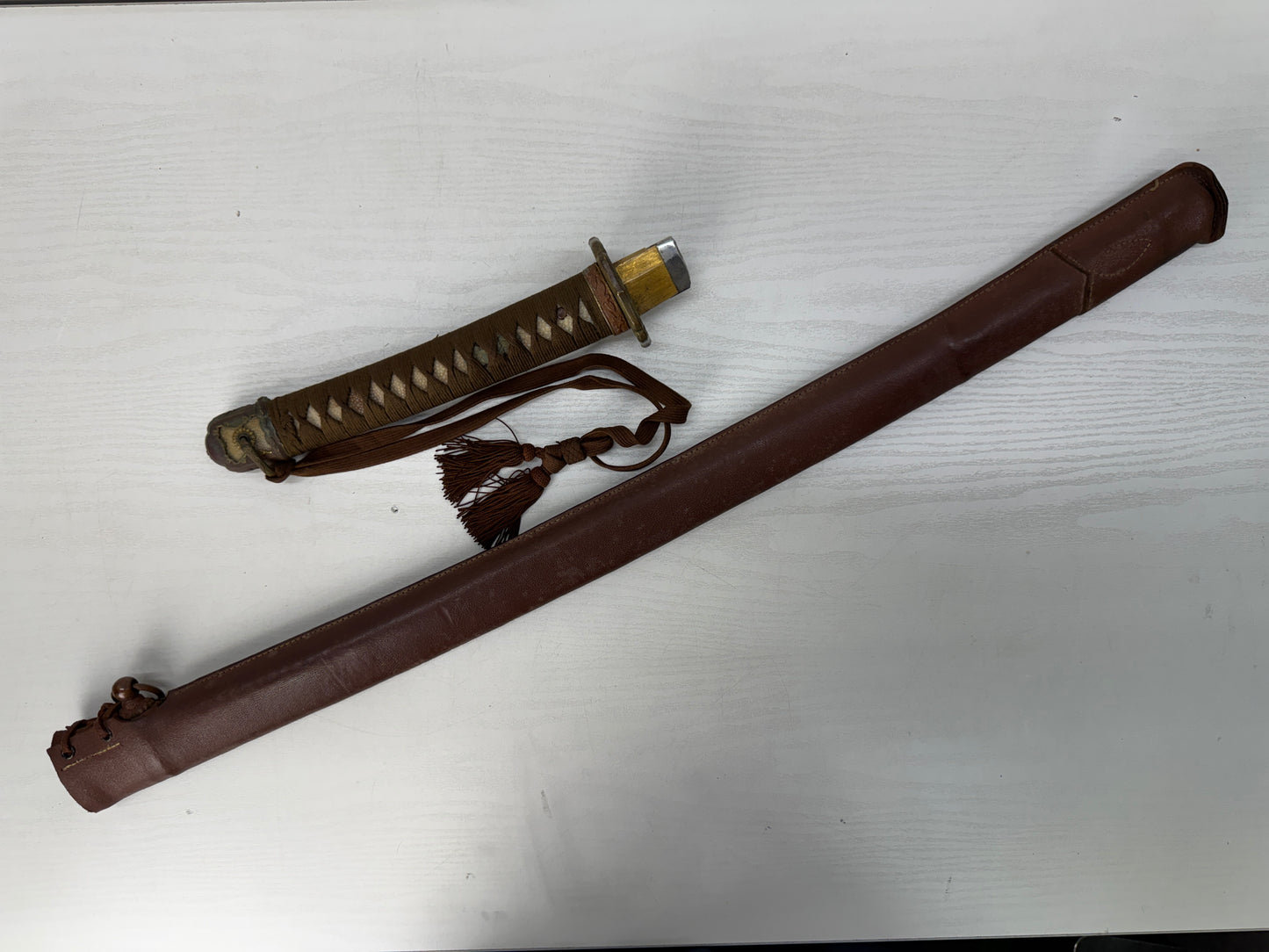 Y10479 Imperial Japan Army Military sword Koshirae mounting Japanese WW2 vintage