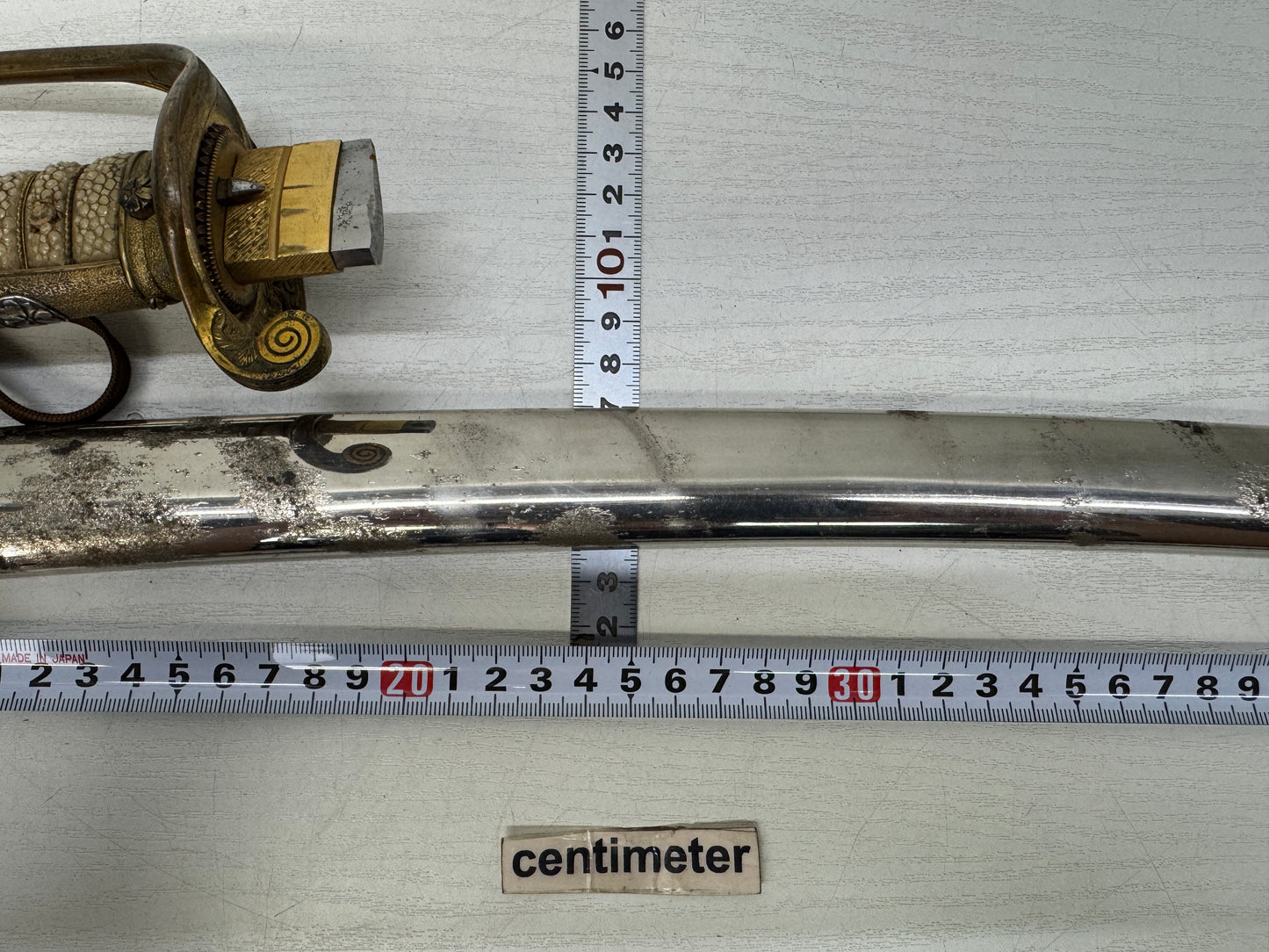 Y10480 Imperial Japan Army Navy Saber family crest Japanese WW2 vintage military