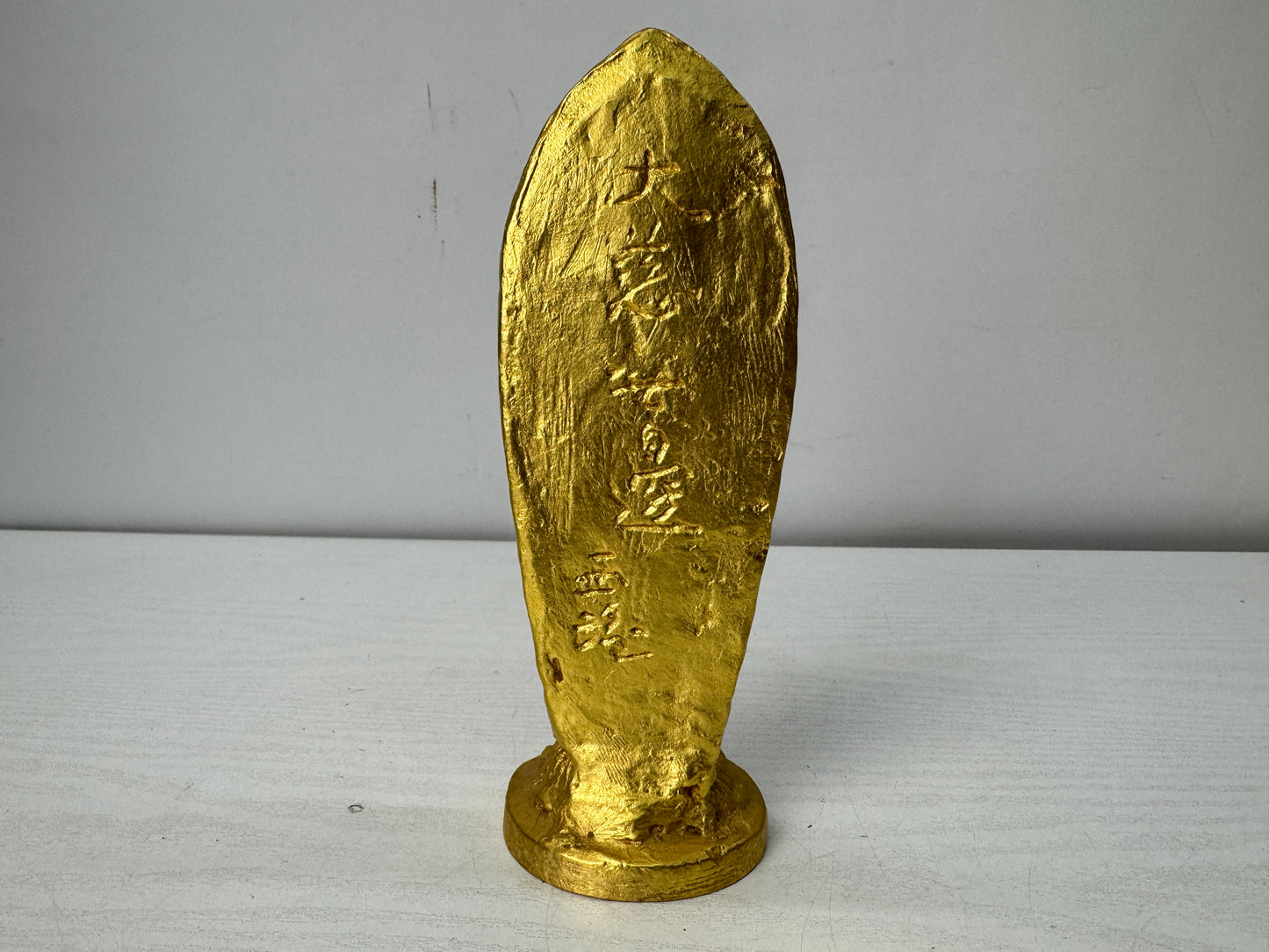 Y10481 STATUE Holy Kannon Bodhisattva figure signed box Japan antique interior