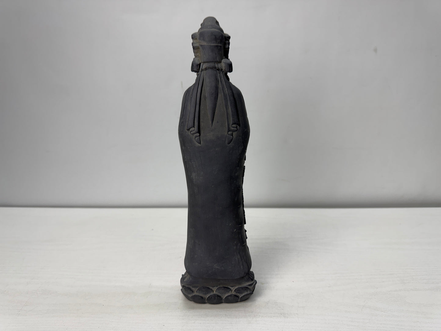 Y10482 STATUE stone sculpture Kannon Buddhist figure Japan antique interior