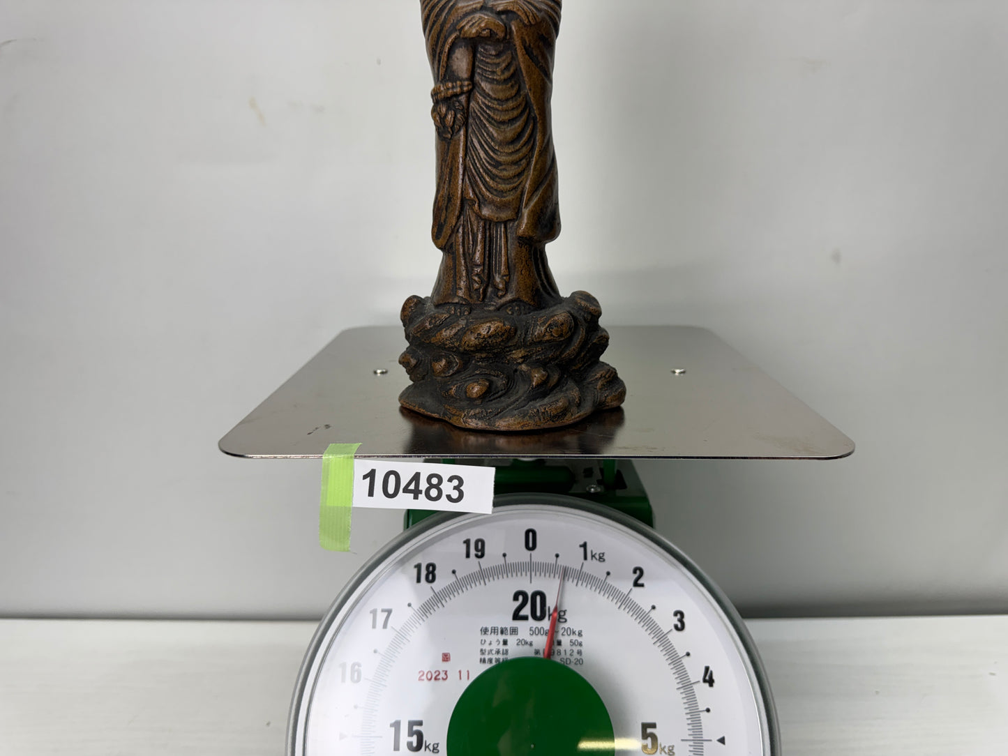 Y10483 STATUE Mino-ware Kannon Bodhisattva figurine Japan antique interior