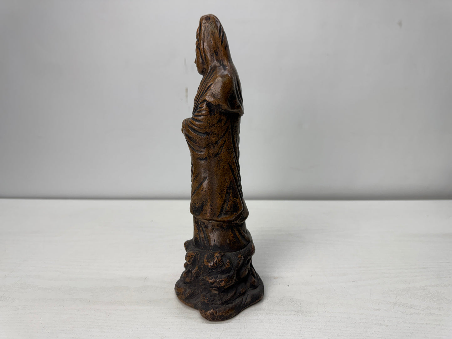 Y10483 STATUE Mino-ware Kannon Bodhisattva figurine Japan antique interior
