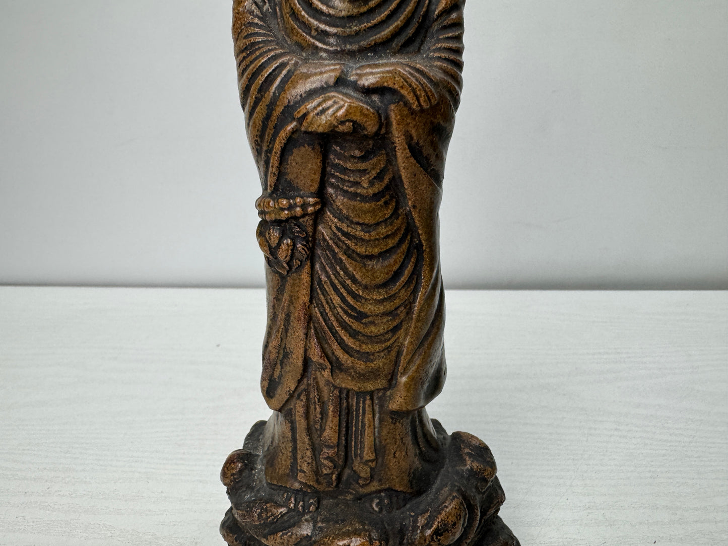 Y10483 STATUE Mino-ware Kannon Bodhisattva figurine Japan antique interior