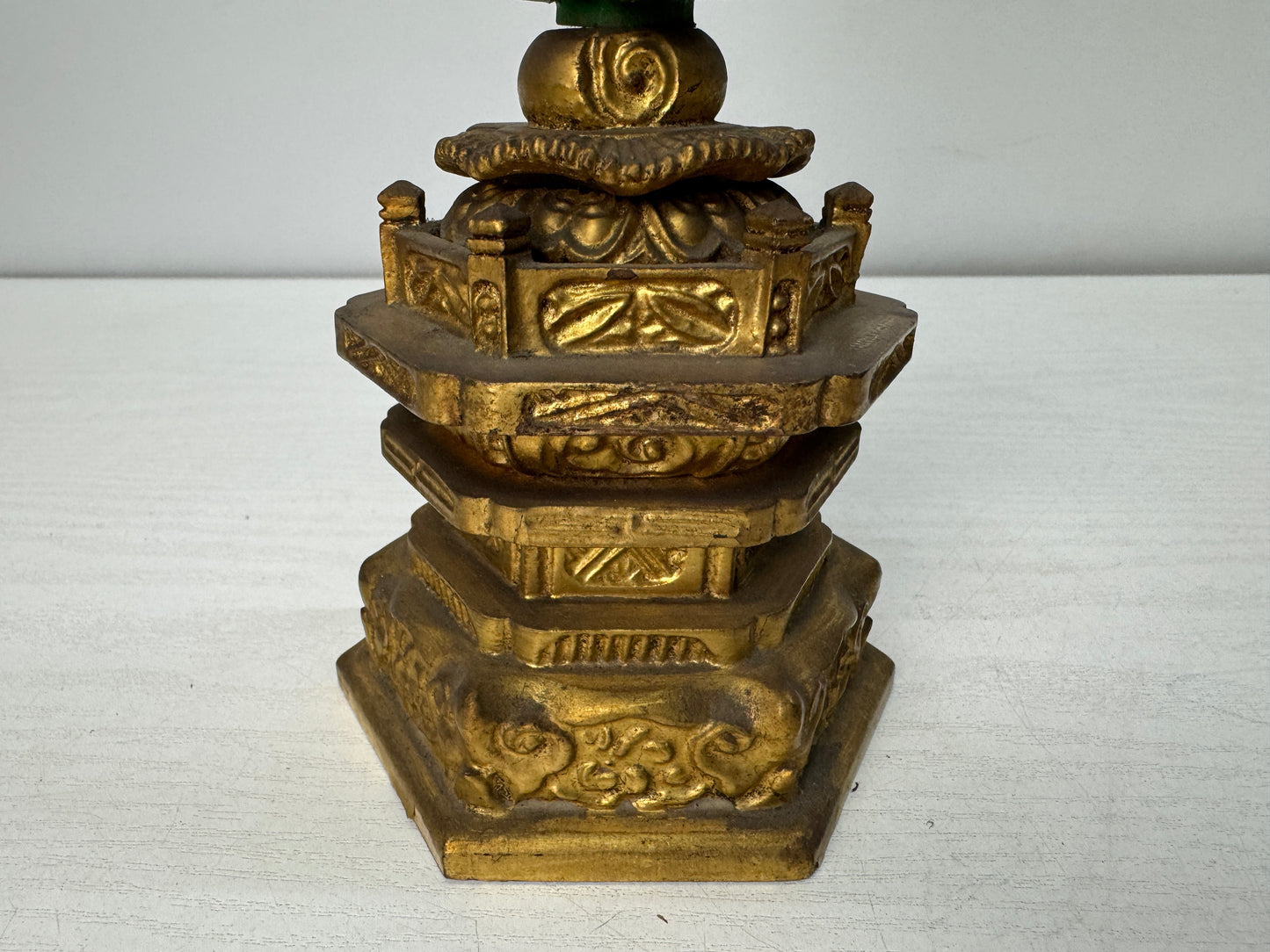 Y10484 STATUE wood carving Amida Buddha Buddhist figure Japan antique interior