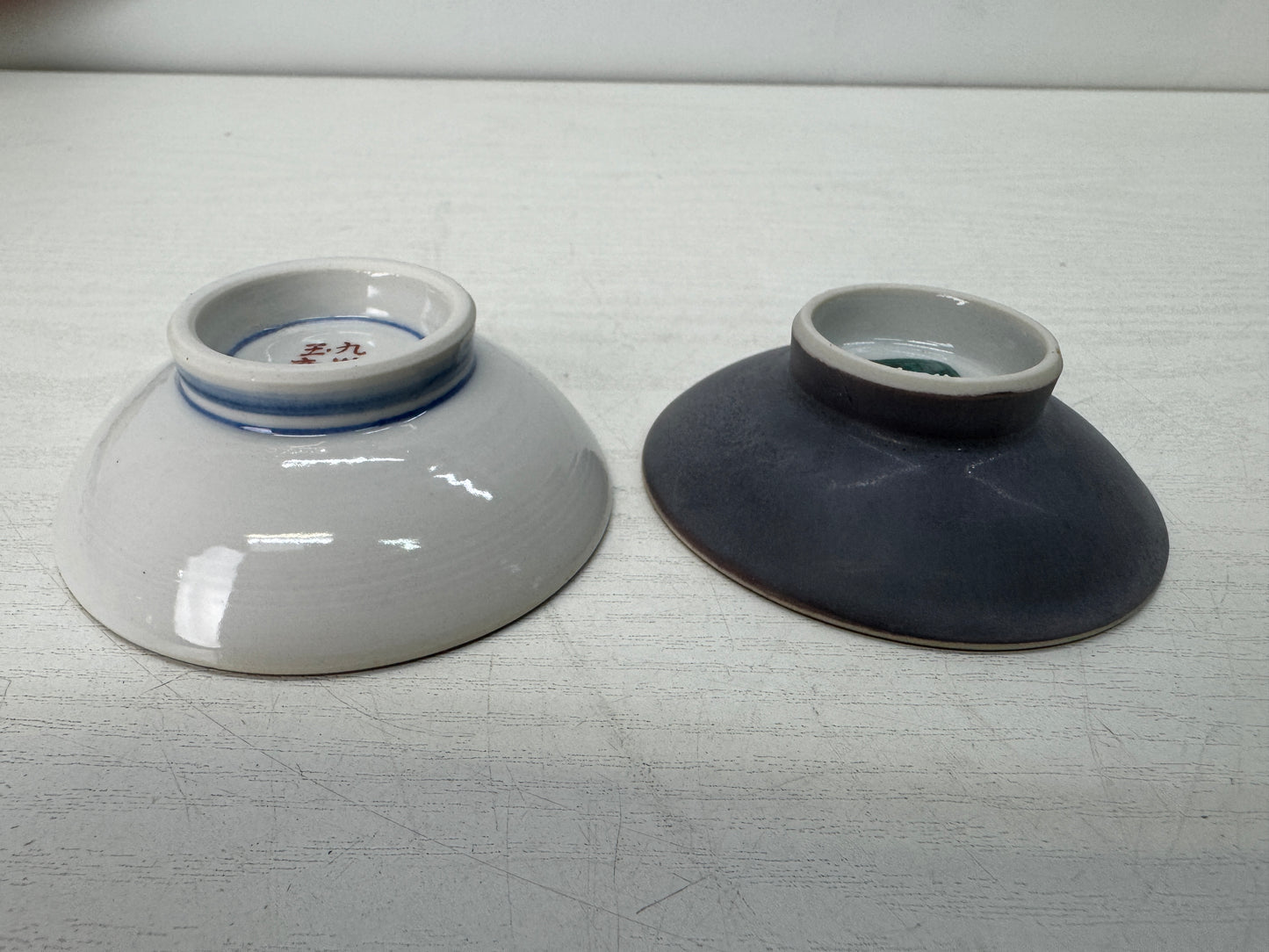 Y10491 CHAWAN Kutani-ware Sake cup set of 4 signed box Japan antique tableware