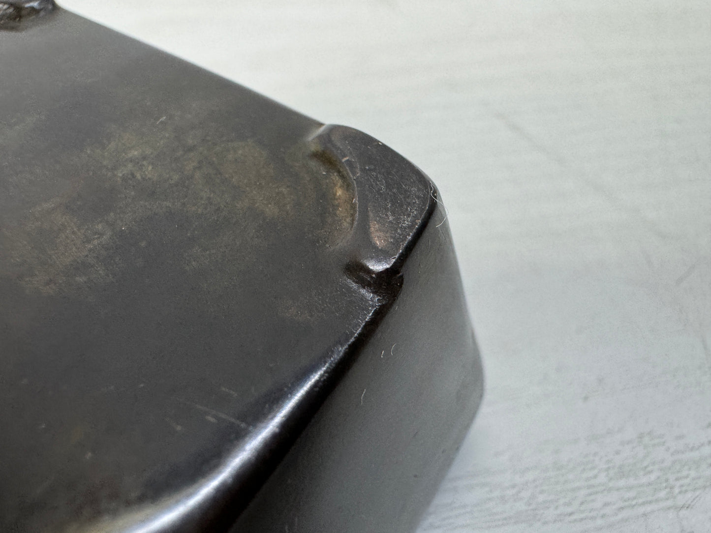 Y10494 SUITEKI Copper stationery suzuri water pot Chinese poem Japan antique