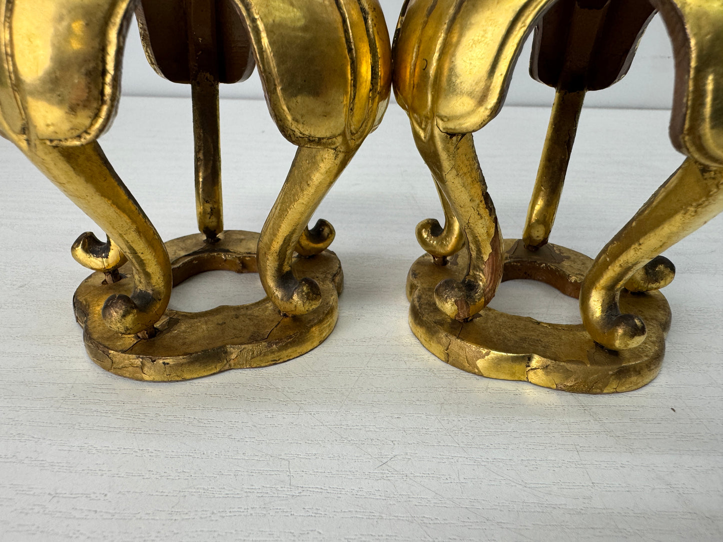 Y10498 Buddhist Altar Equipment gold leaf small stand Japan antique Buddhism