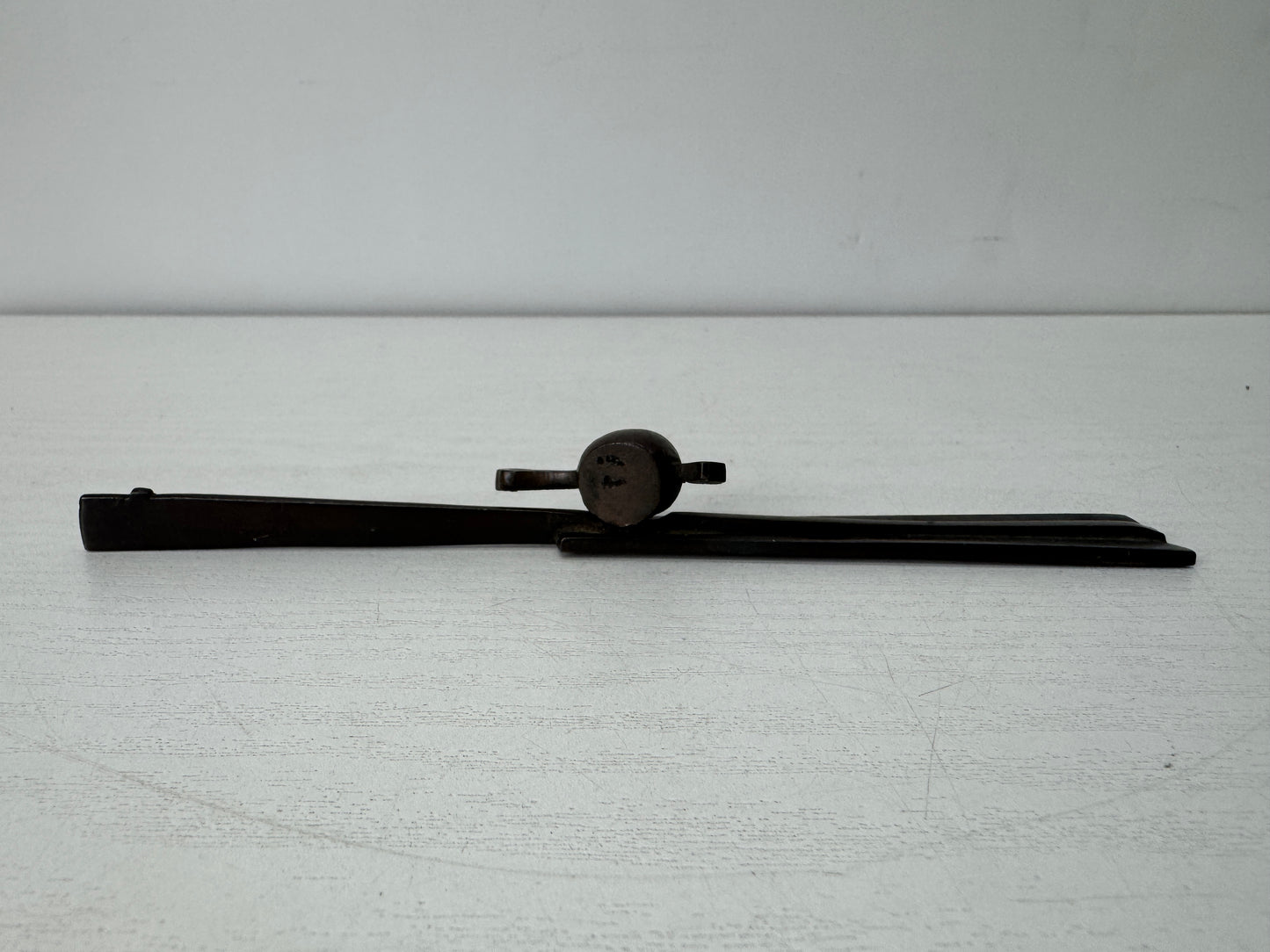 Y10501 OKIMONO copper Paperweight Fan Small mallet Japan antique stationery desk
