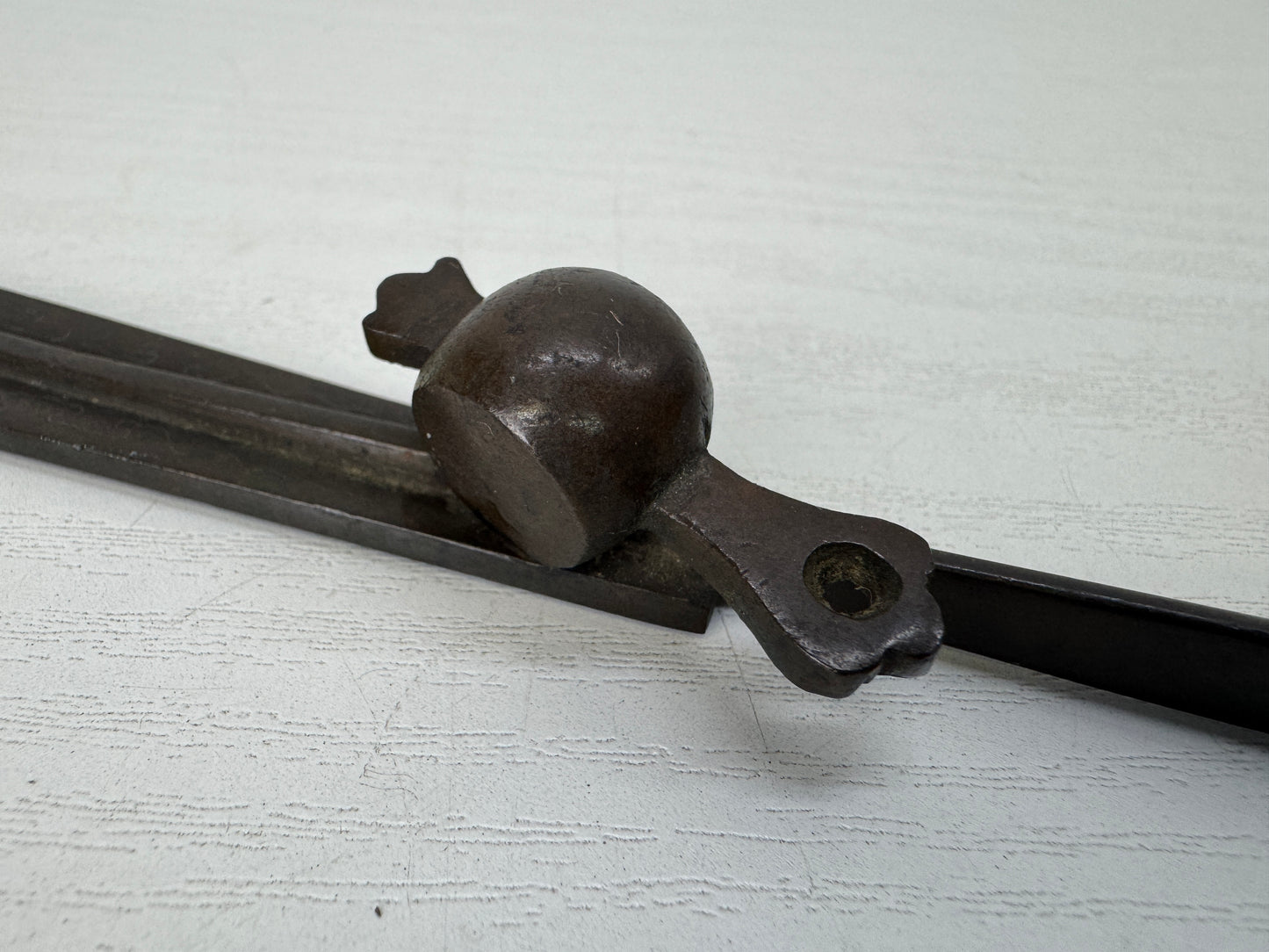 Y10501 OKIMONO copper Paperweight Fan Small mallet Japan antique stationery desk