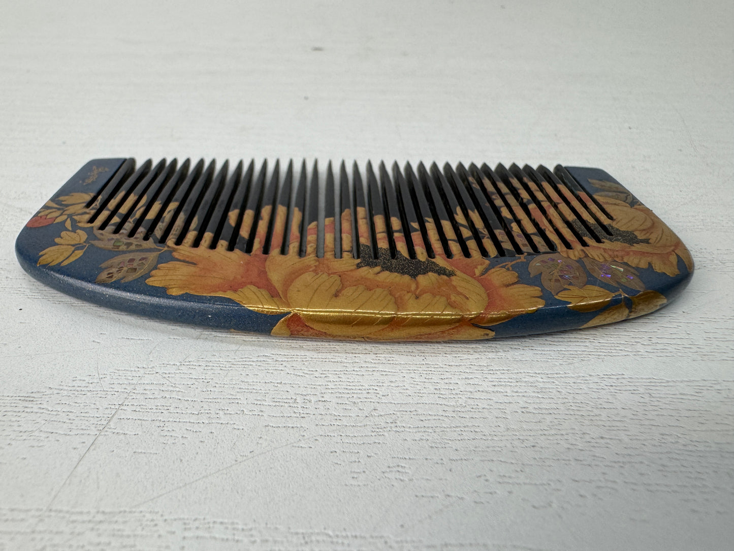 Y10505 KANZASHI Makie Comb Hair stick signed Japan antique kimono accessory
