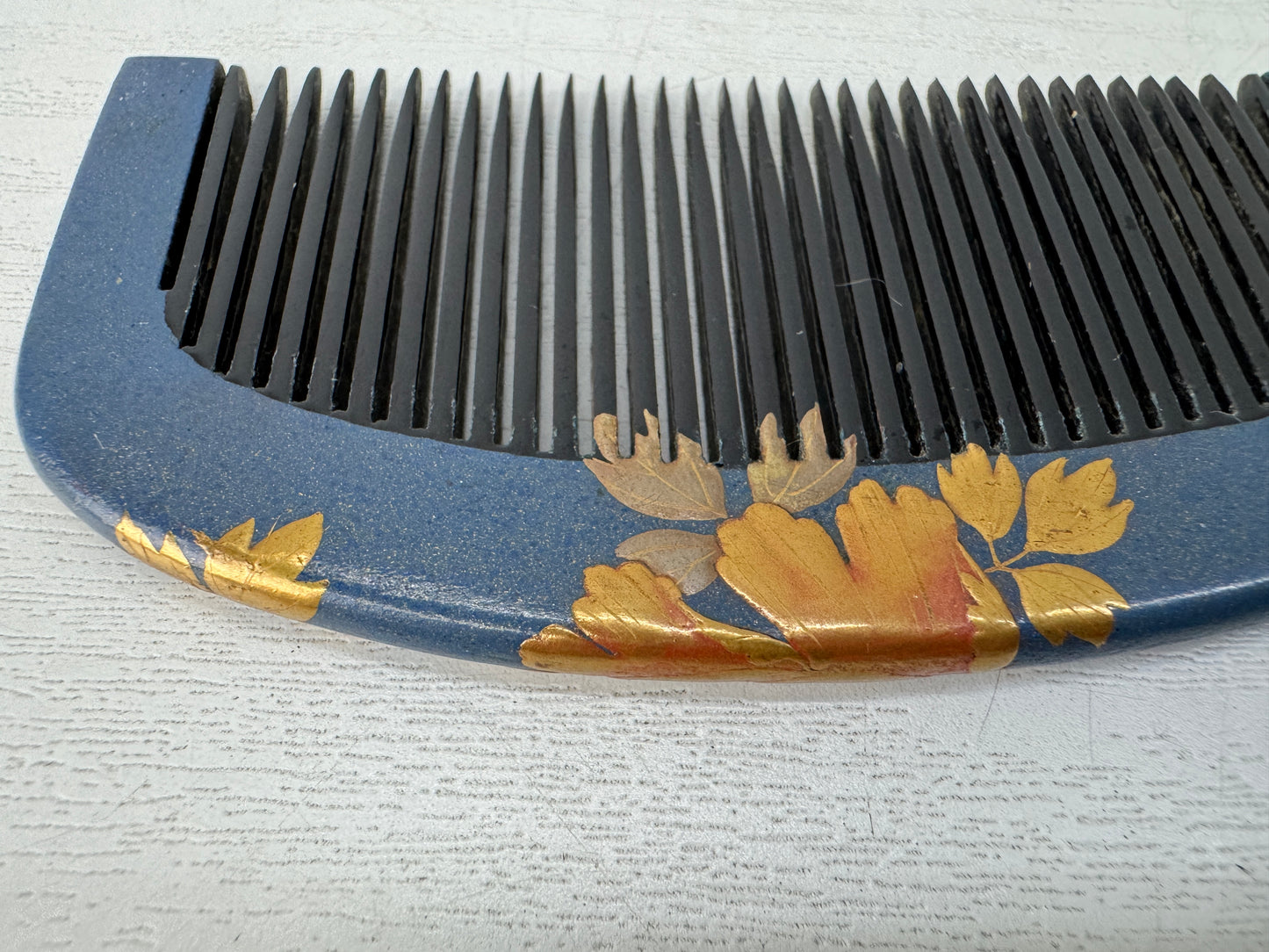 Y10505 KANZASHI Makie Comb Hair stick signed Japan antique kimono accessory