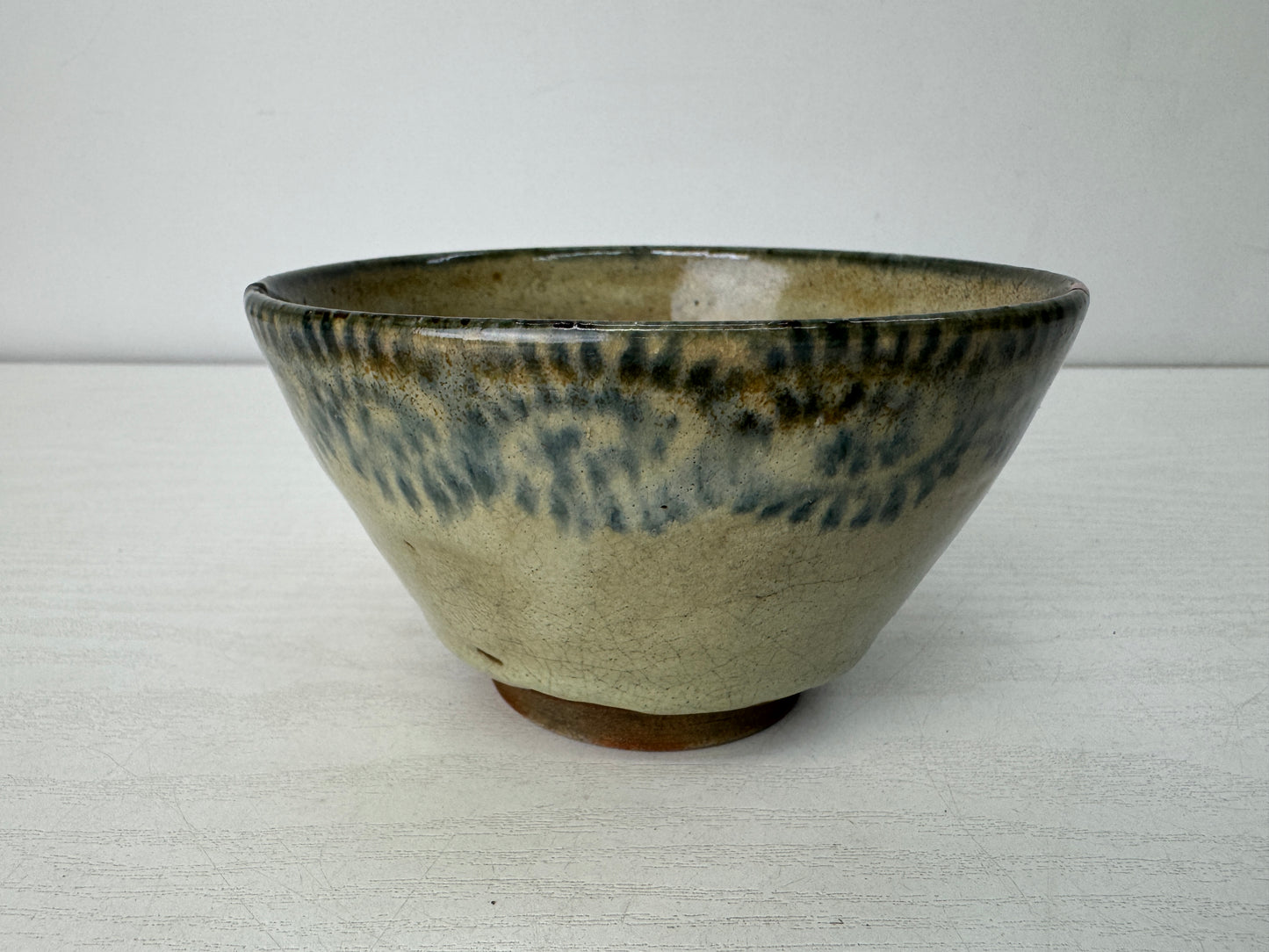 Y10512 CHAWAN Mino-ware kintsugi bowl Japan antique tea ceremony pottery cup