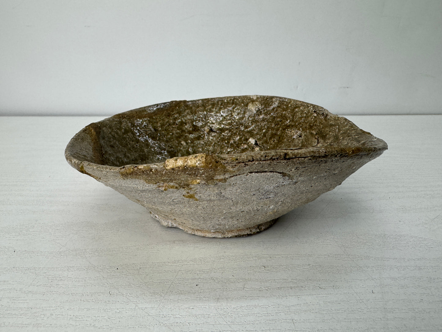 Y10513 CHAWAN Seto-ware Yamajawan excavated bowl Japan antique tea ceremony cup