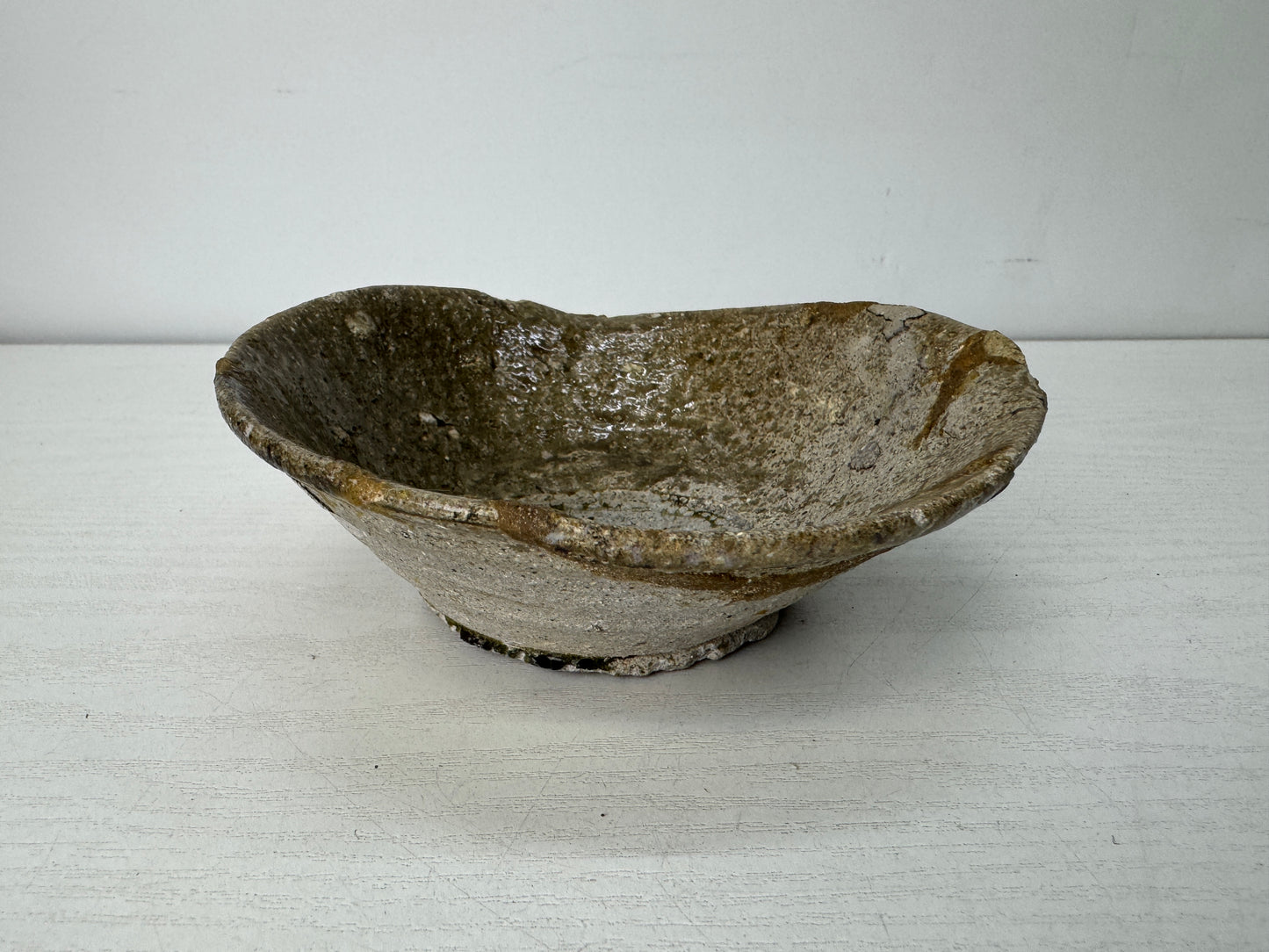 Y10513 CHAWAN Seto-ware Yamajawan excavated bowl Japan antique tea ceremony cup