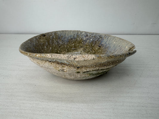 Y10516 CHAWAN Seto-ware Yamajawan glazed Japan antique tea ceremony pottery cup
