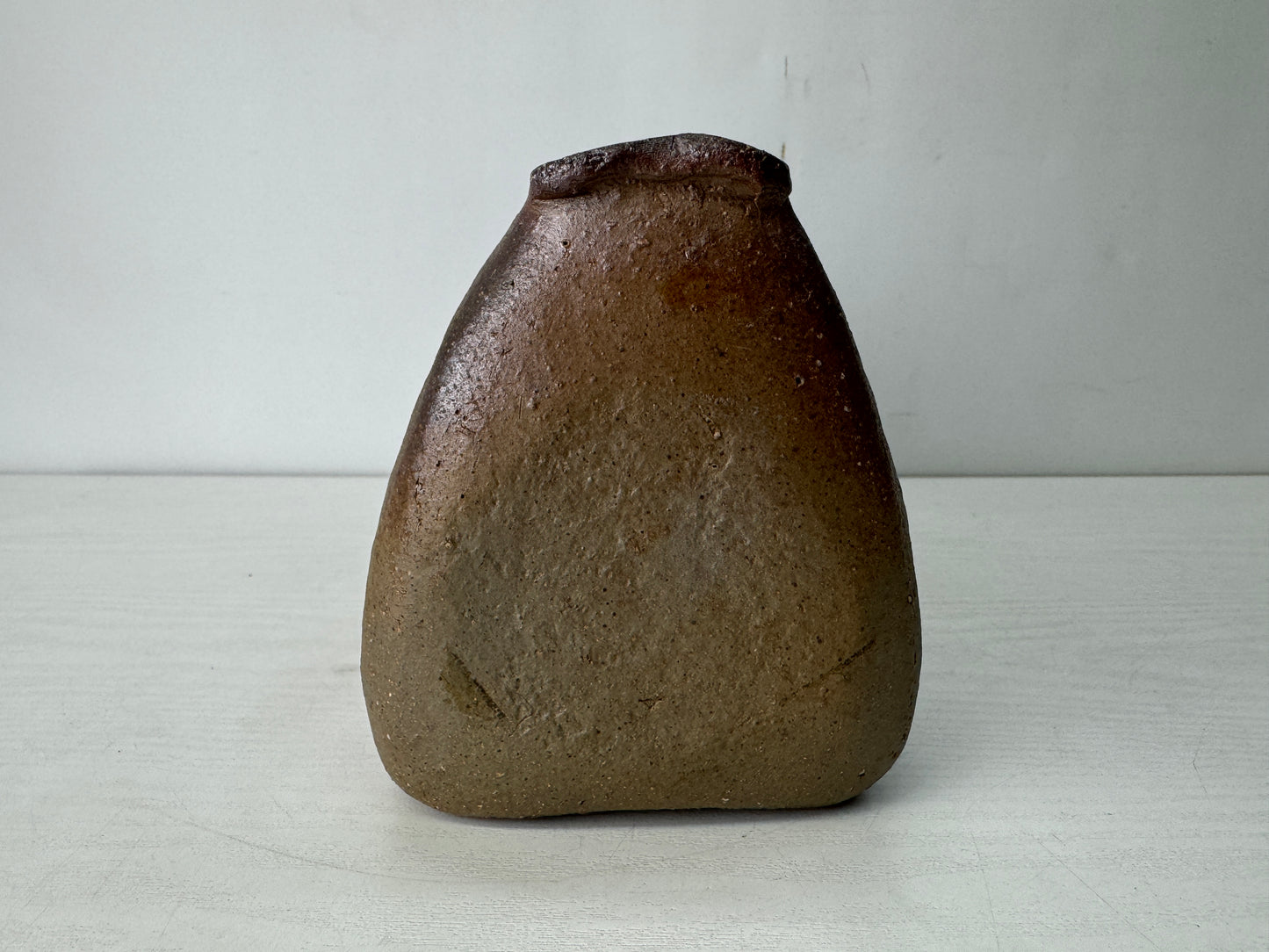 Y10527 FLOWER VASE Bizen-ware signed box Japa ikebana floral arrangement decor