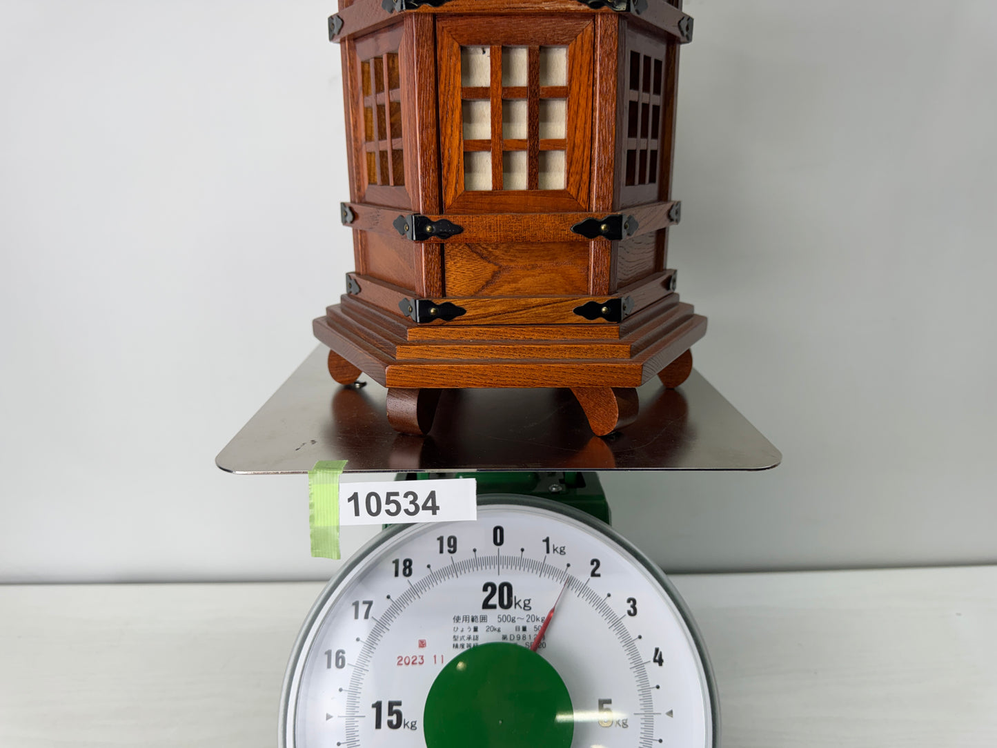 Y10534 TOUROU wooden hanging Lantern Japanese house Japan antique vintage light