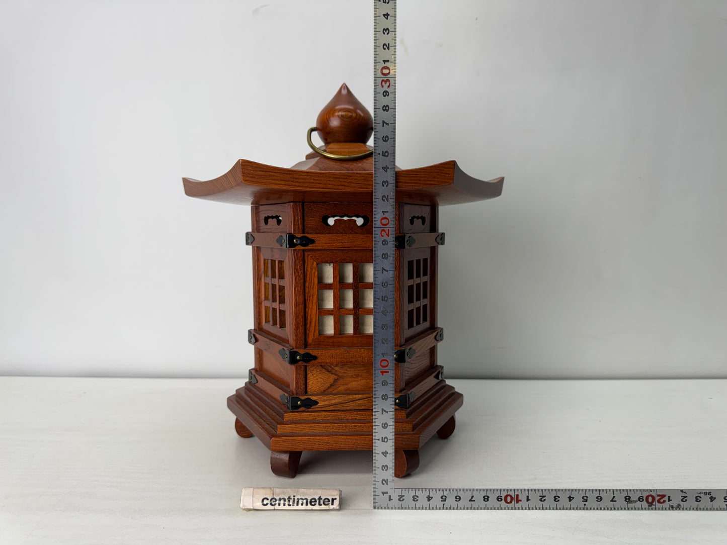 Y10534 TOUROU wooden hanging Lantern Japanese house Japan antique vintage light