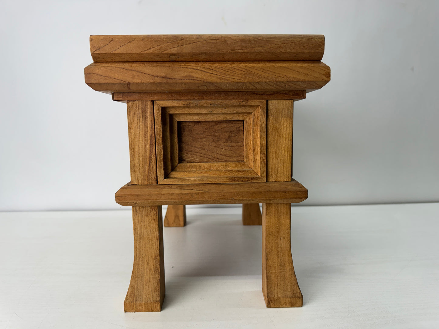 Y10535 Buddhist Altar Equipment wooden Sutra desk Japan antique Buddhism table