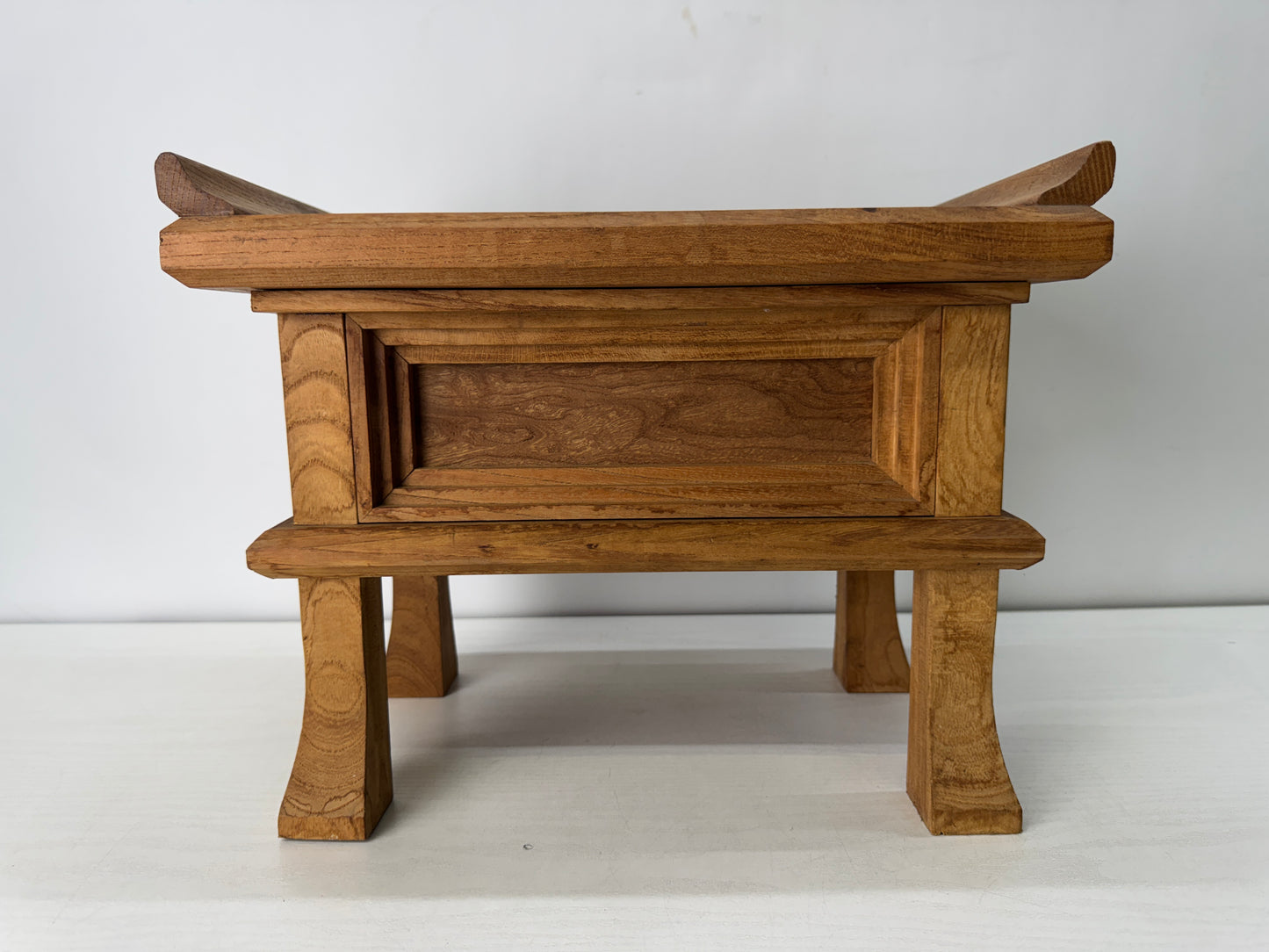 Y10535 Buddhist Altar Equipment wooden Sutra desk Japan antique Buddhism table