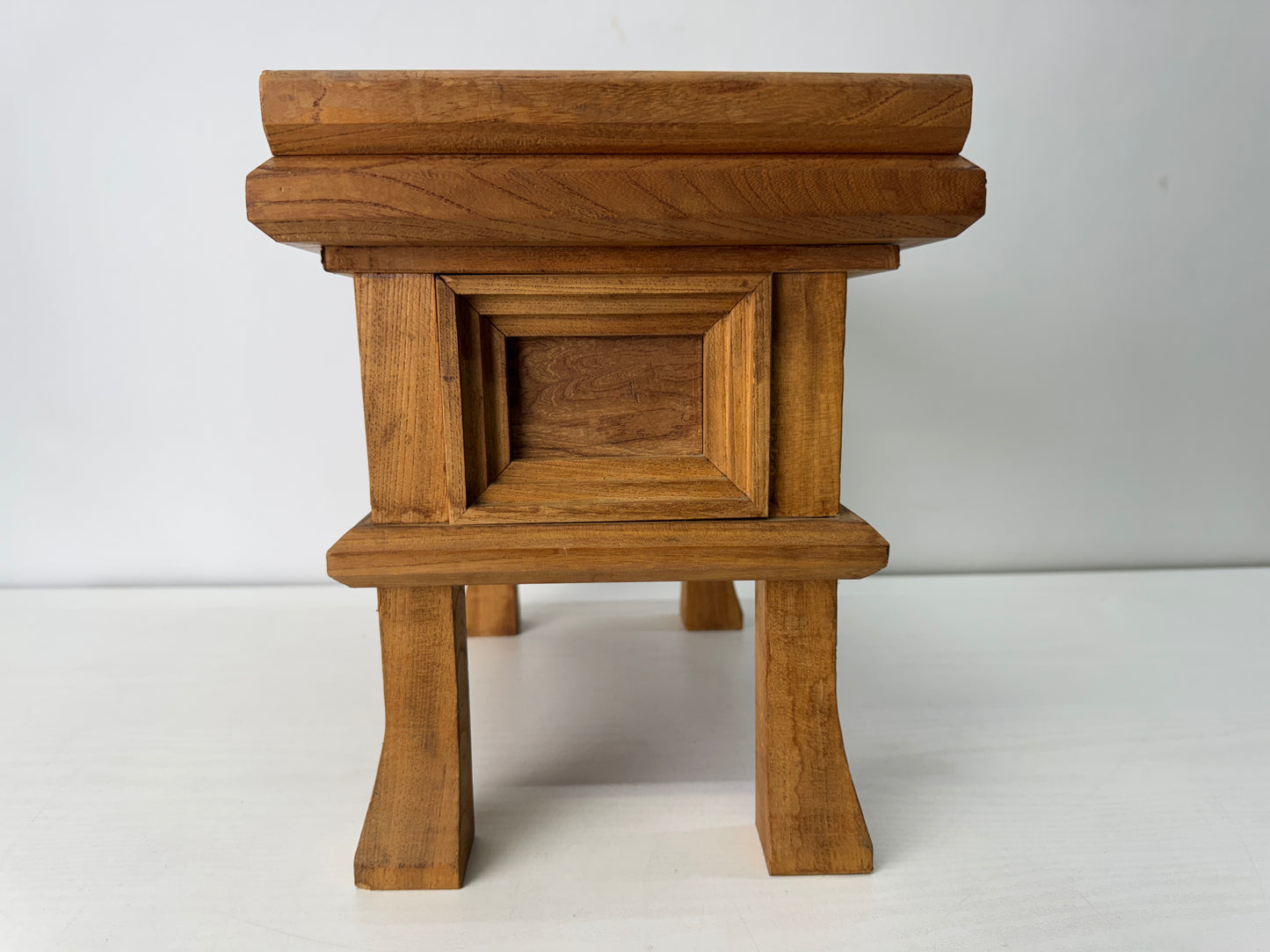 Y10535 Buddhist Altar Equipment wooden Sutra desk Japan antique Buddhism table