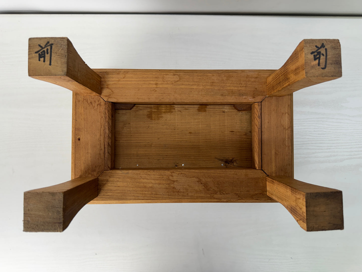 Y10535 Buddhist Altar Equipment wooden Sutra desk Japan antique Buddhism table